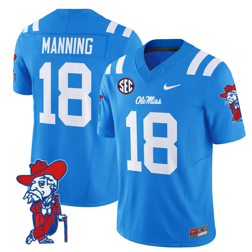 Men's Ole Miss Rebels 2024 Vapor Limited Jersey V2 - All Stitched