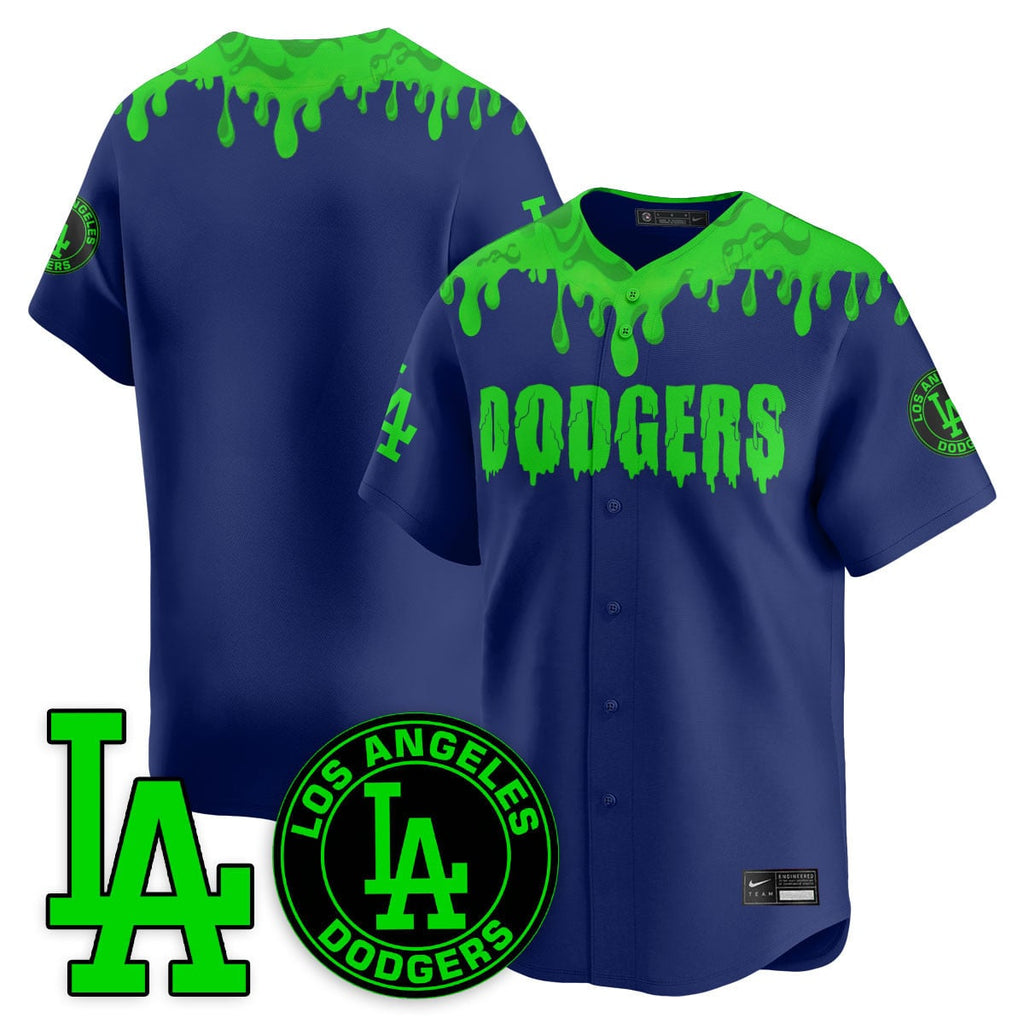 Custom Los Angeles Dodgers "Slime Night Special" Jersey - Stitched