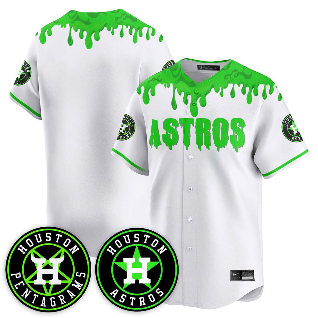 Custom Houston Astros "Slime Night Special" Jersey - Stitched