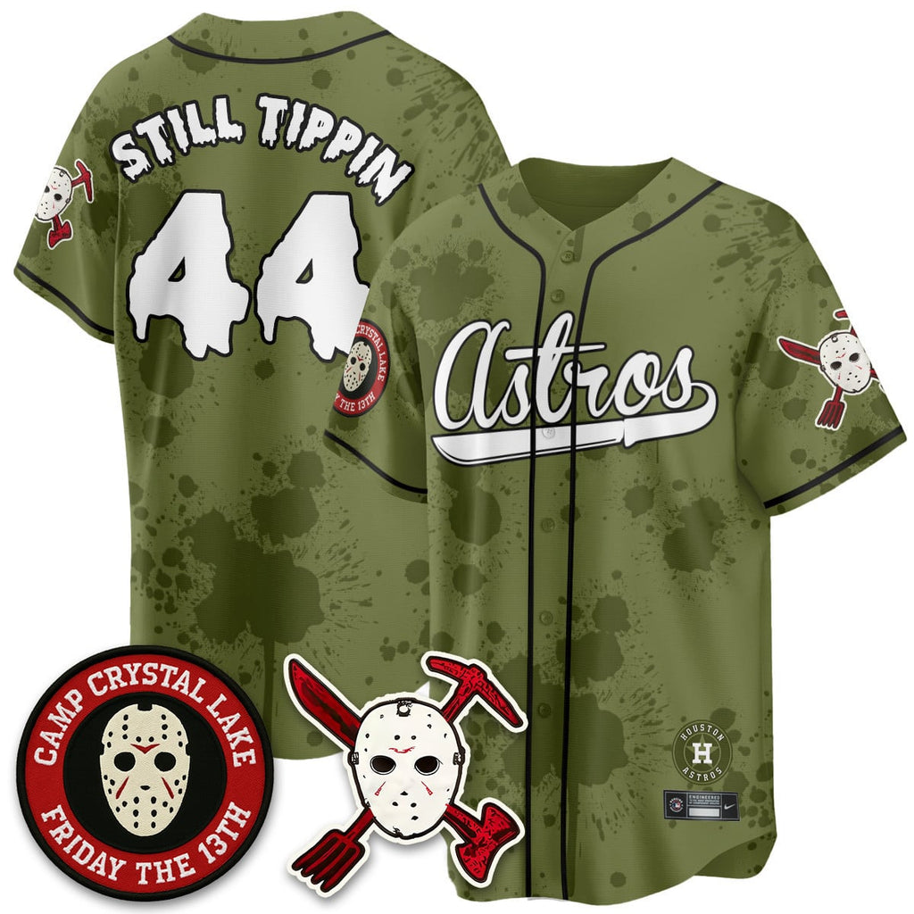 Custom Houston Astros "Friday the 13th" Jersey - All Stitched