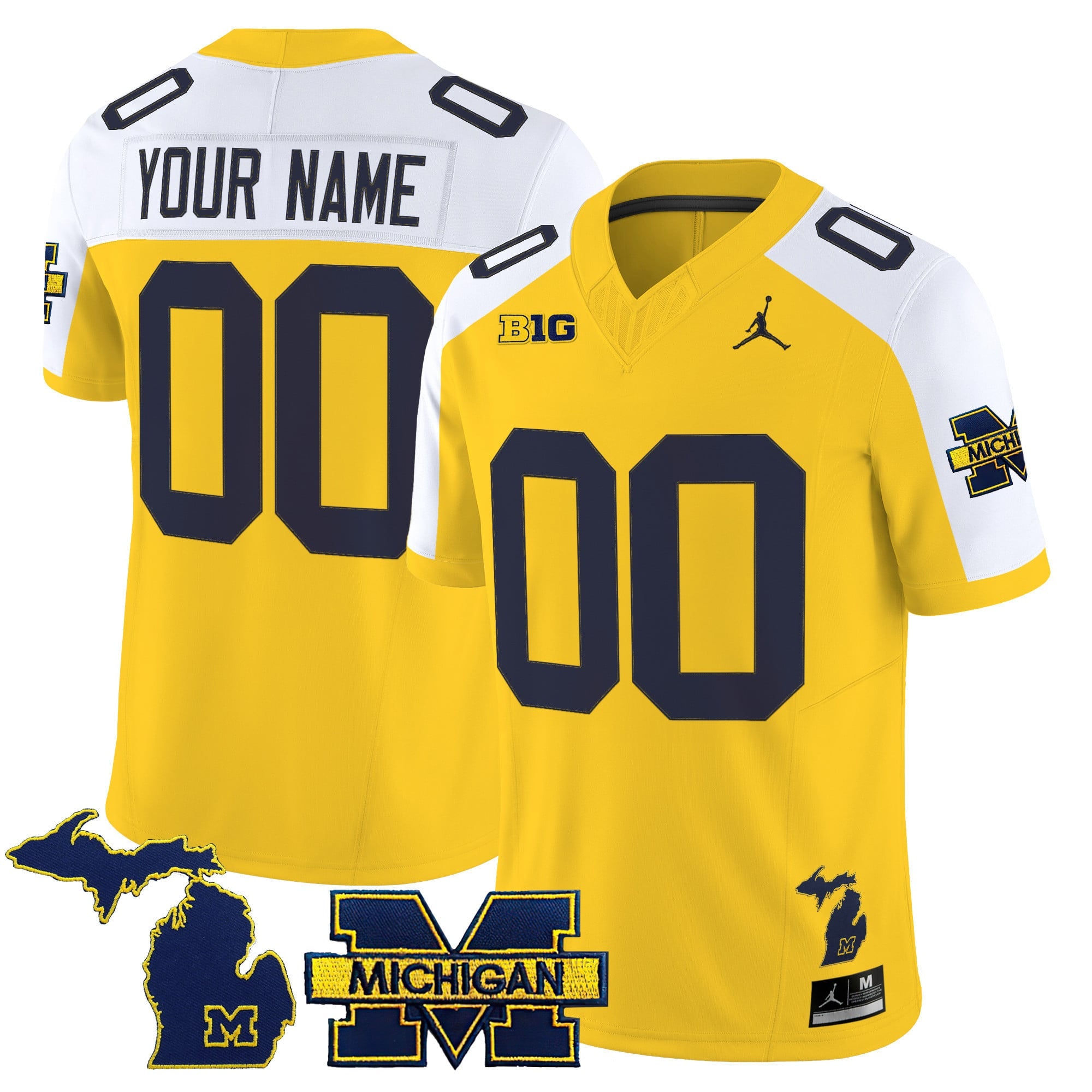 Michigan Wolverines 2025 Vapor Limited Custom Jersey V2 - All Stitched