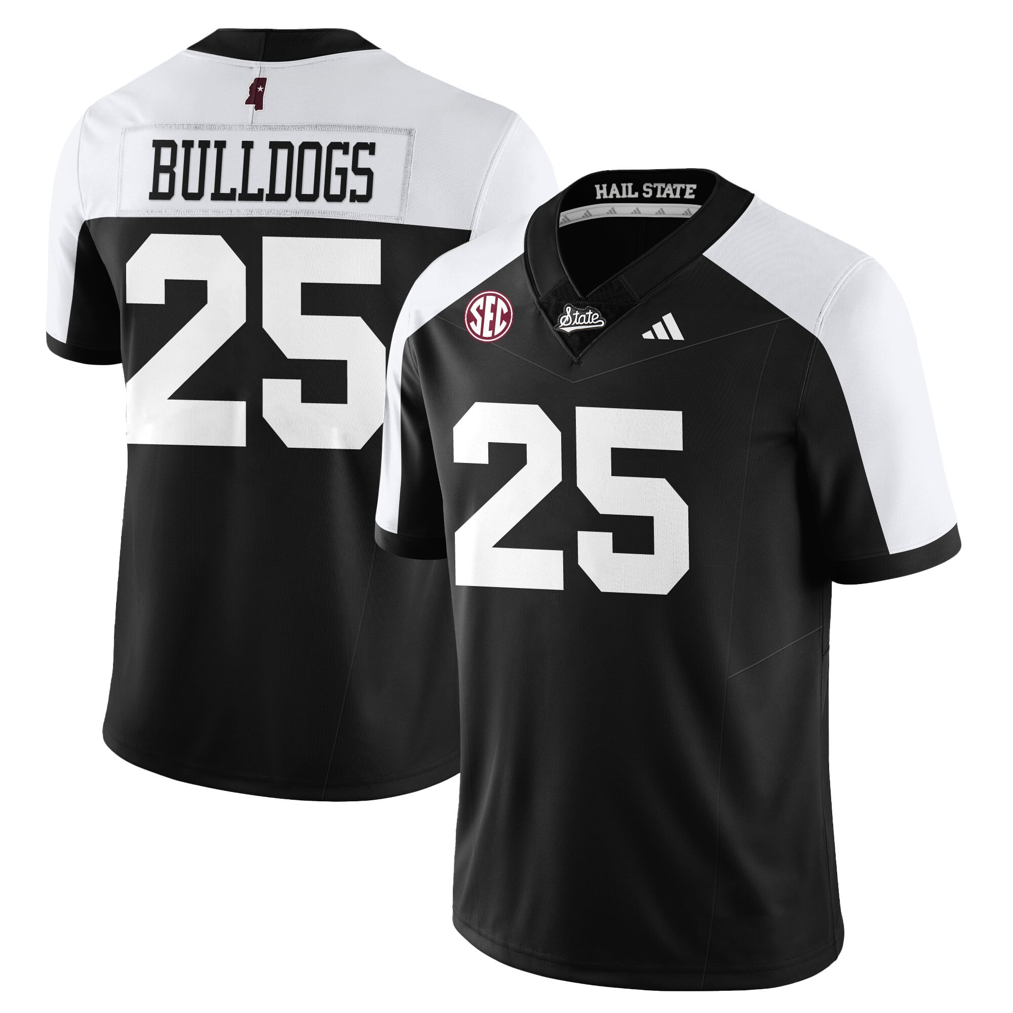 Custom Mississippi State Football "Darkness" Limited Jersey - All Stitched