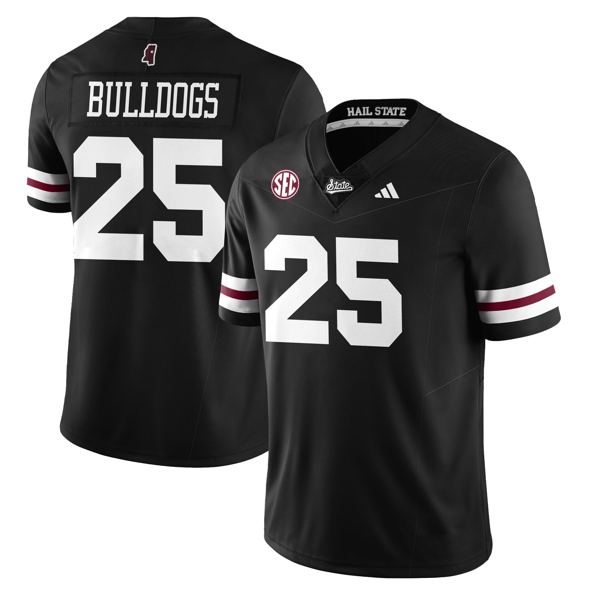 Custom Mississippi State Football "Darkness" Limited Jersey - All Stitched