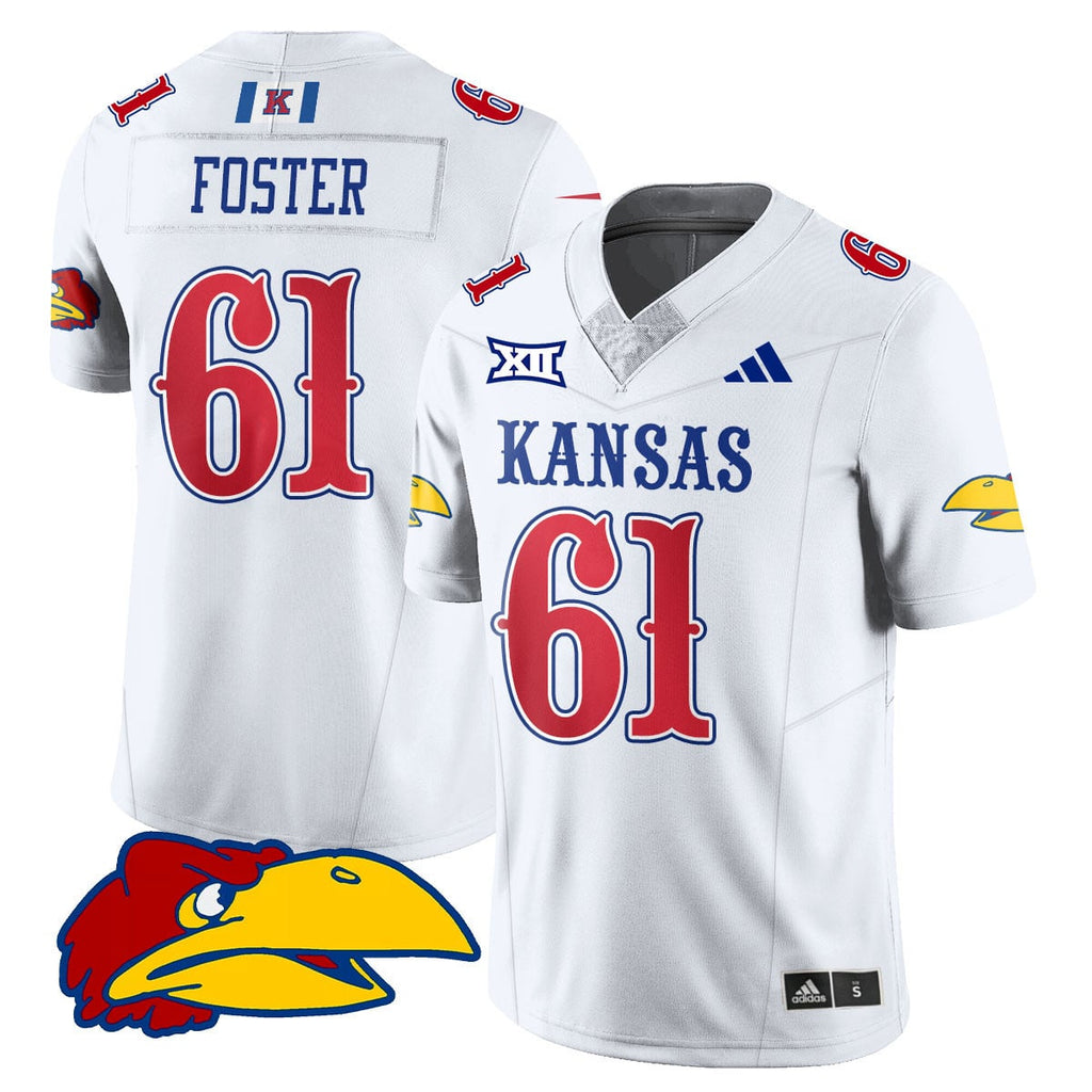 Custom Kansas Jayhawks Football 2025 Limited Jersey - All Stitched