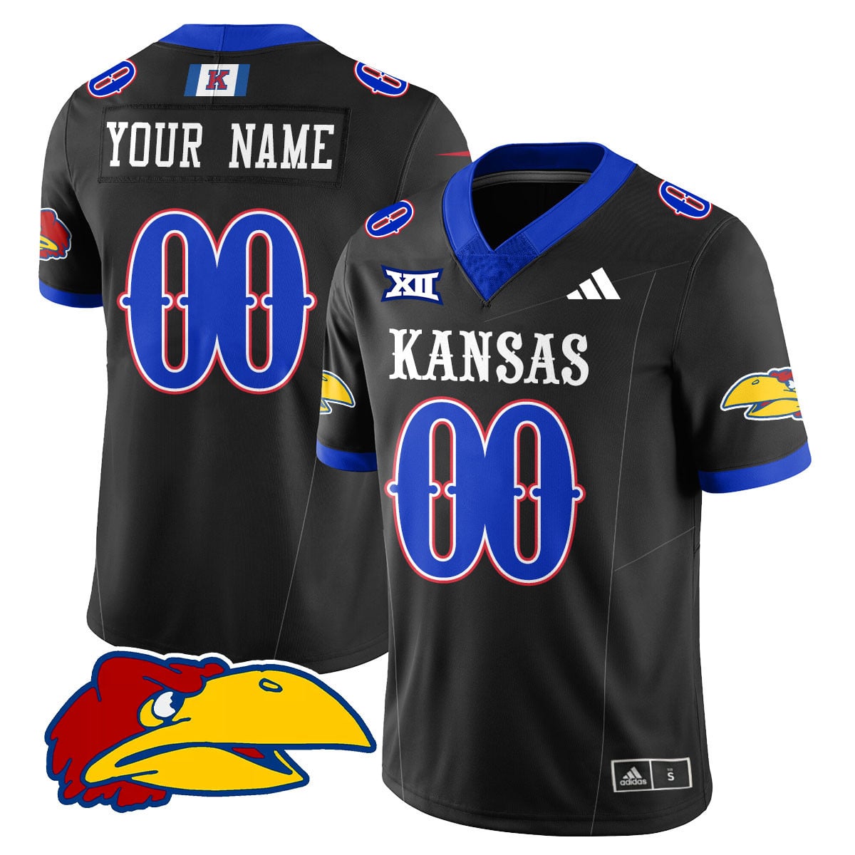 Custom Kansas Jayhawks Football 2025 Limited Jersey - All Stitched