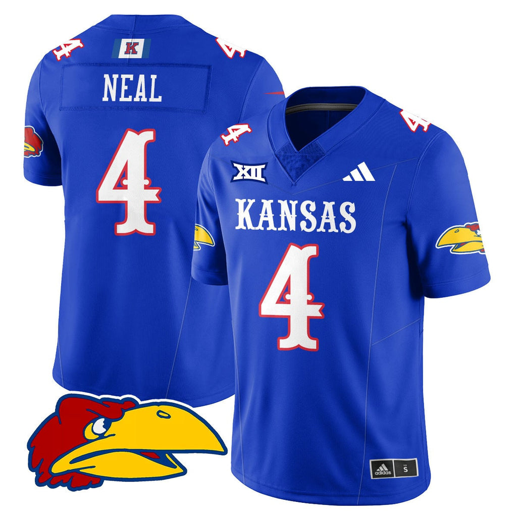 Custom Kansas Jayhawks Football 2025 Limited Jersey - All Stitched