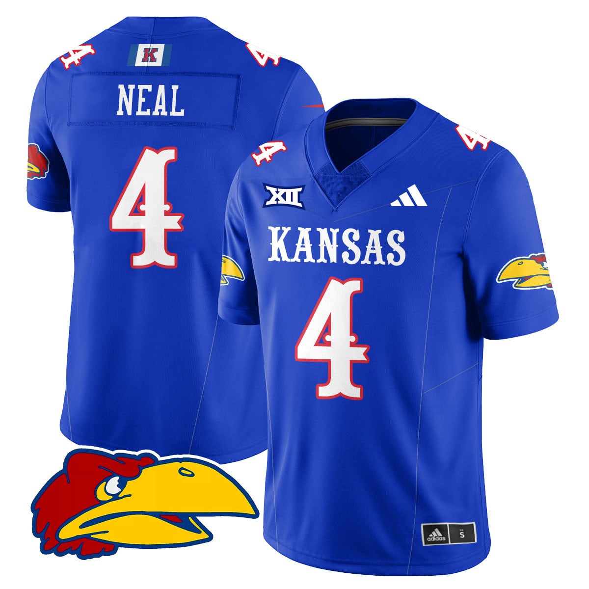 Custom Kansas Jayhawks Football 2025 Limited Jersey - All Stitched