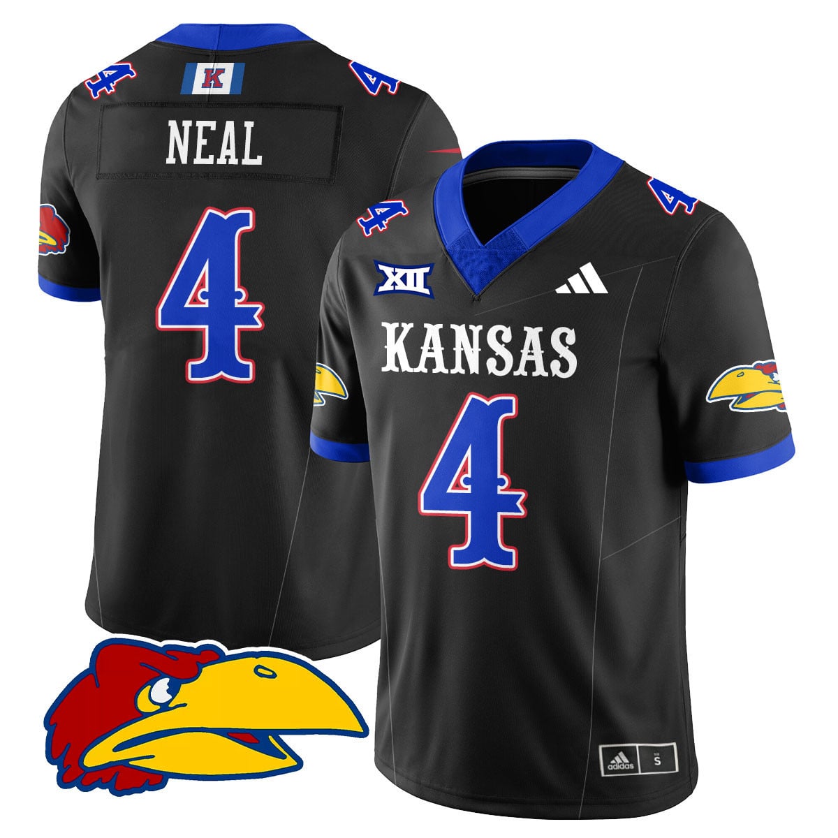 Custom Kansas Jayhawks Football 2025 Limited Jersey - All Stitched