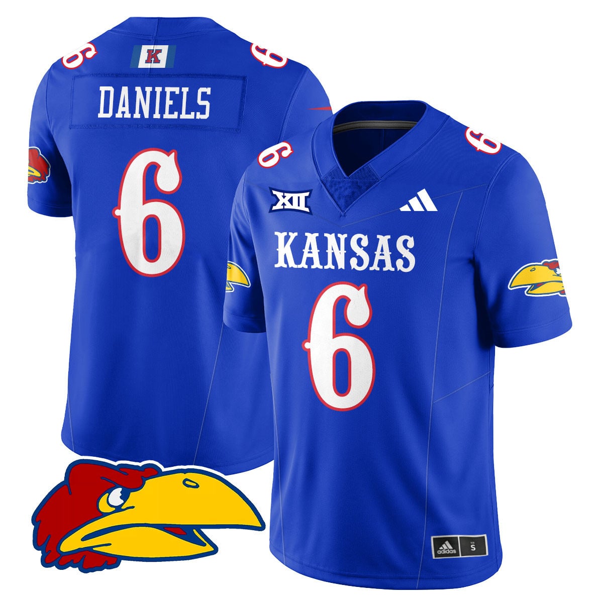 Custom Kansas Jayhawks Football 2025 Limited Jersey - All Stitched