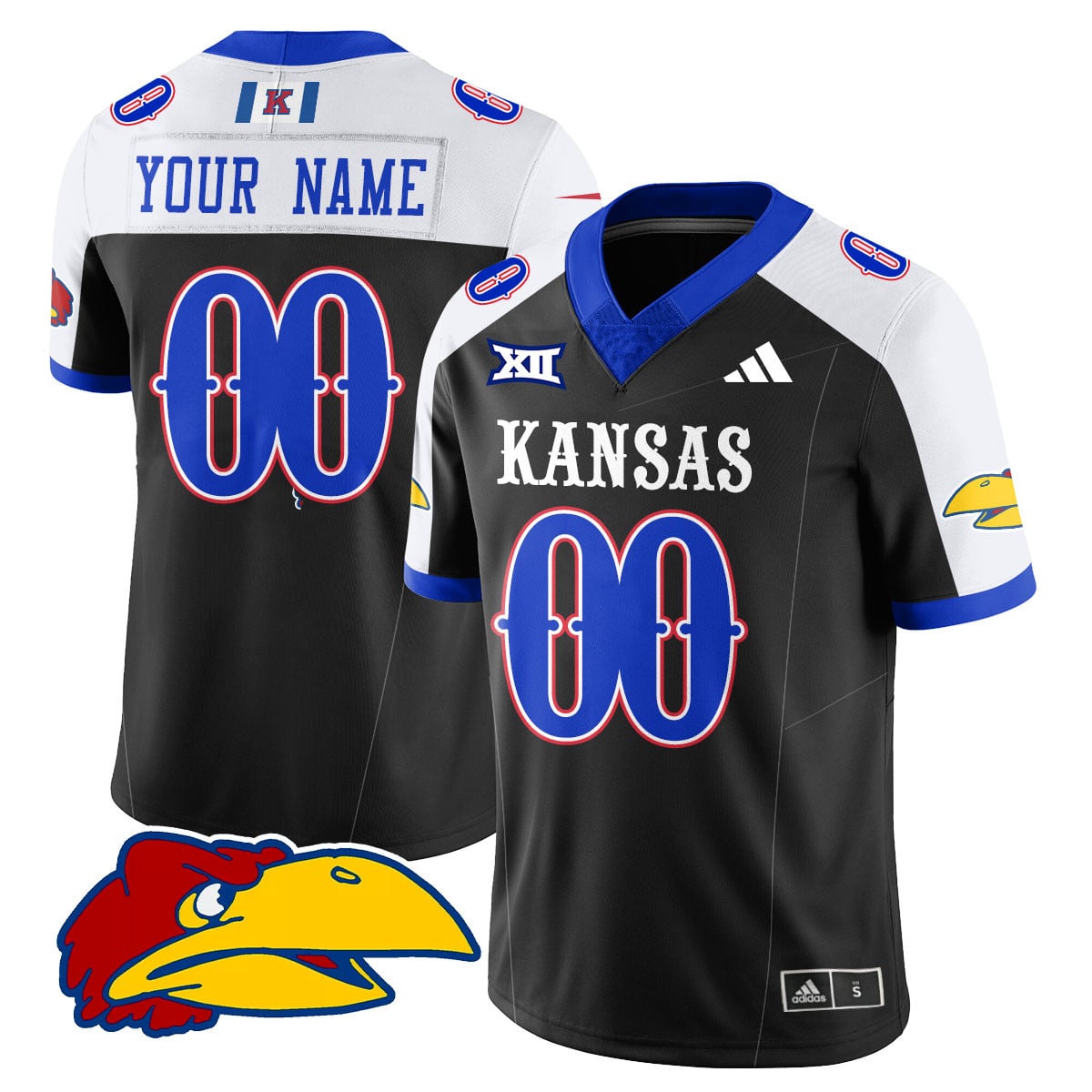 Custom Kansas Jayhawks Football 2025 Limited Jersey - All Stitched