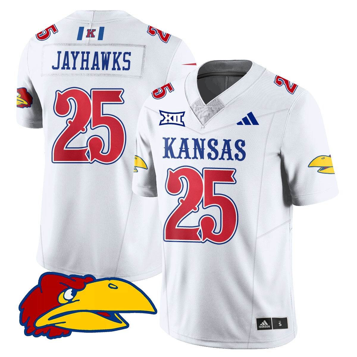 Custom Kansas Jayhawks Football 2025 Limited Jersey - All Stitched