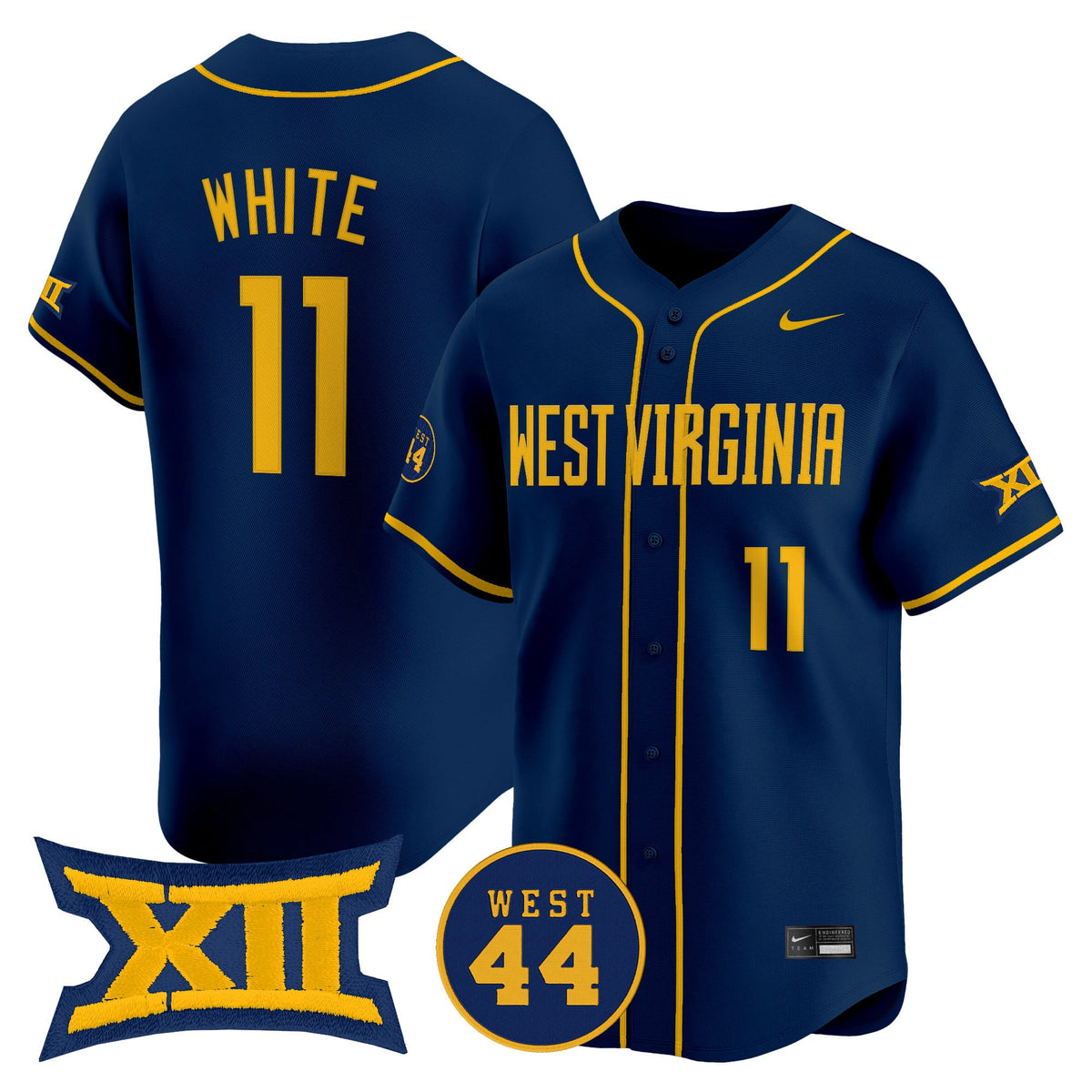Men's West Virginia Mountaineers 2025 Vapor Premier Limited Jersey - All Stitched