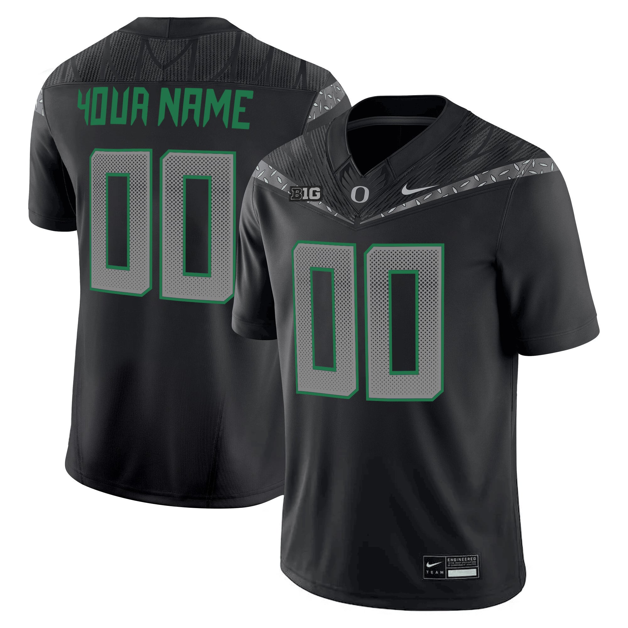 Oregon Ducks 2025 Vapor Limited Custom Jersey V2 - All Stitched