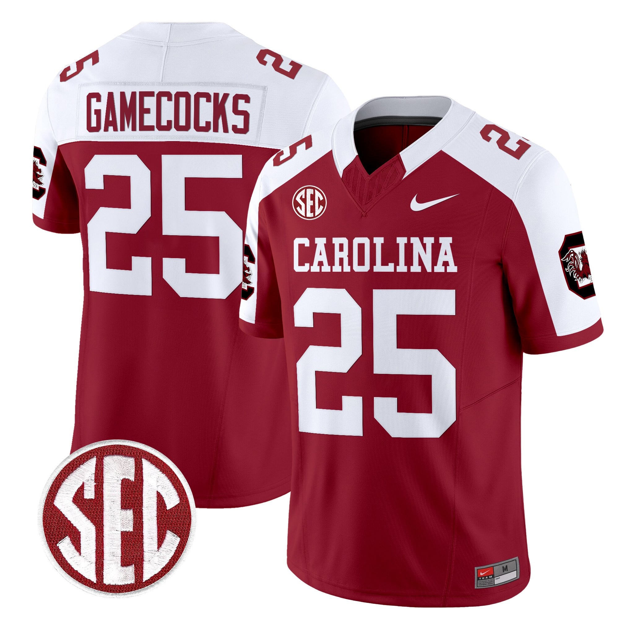 Men's South Carolina Gamecocks 1980 Throwback Vapor Limited Jersey â Rebrand 2026 â All Stitched