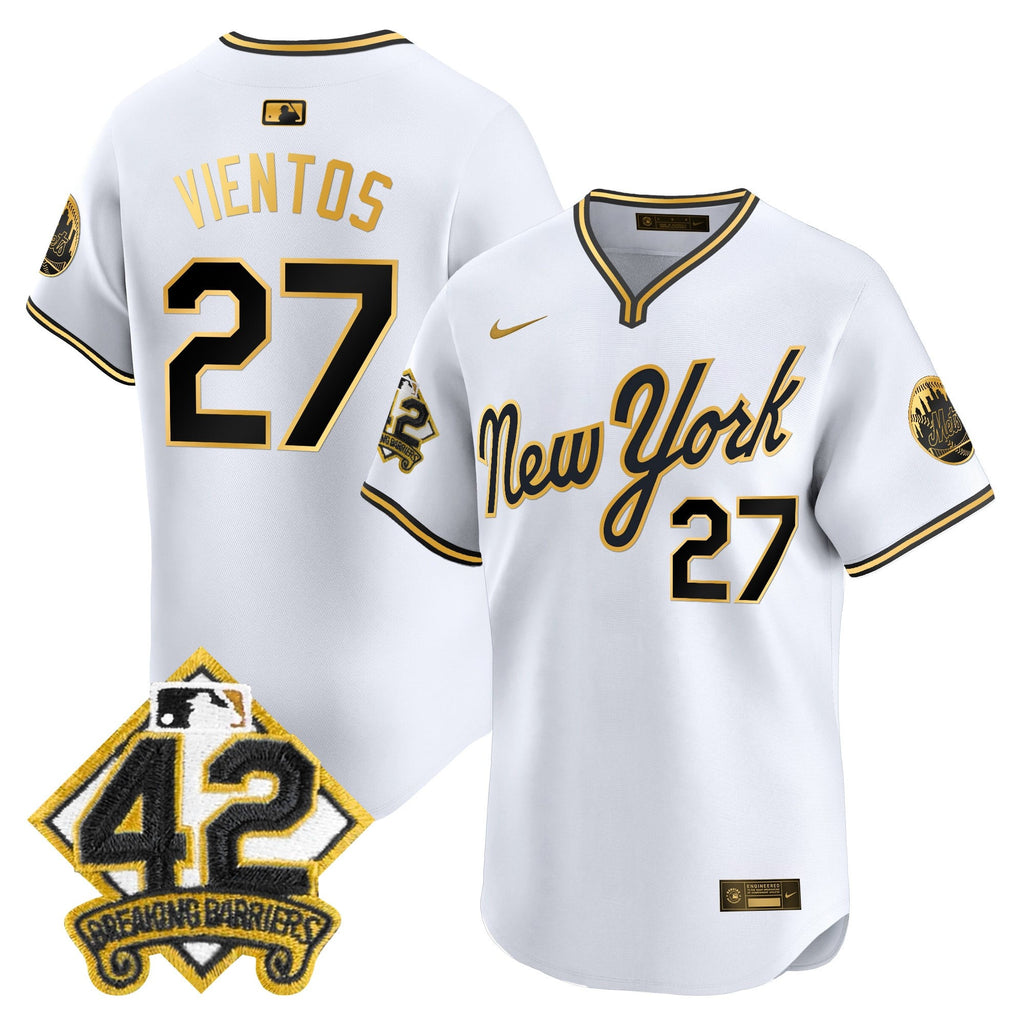 Men's New York Mets 2025 Jackie Robinson Patch Road Alternate Jersey  All Stitched