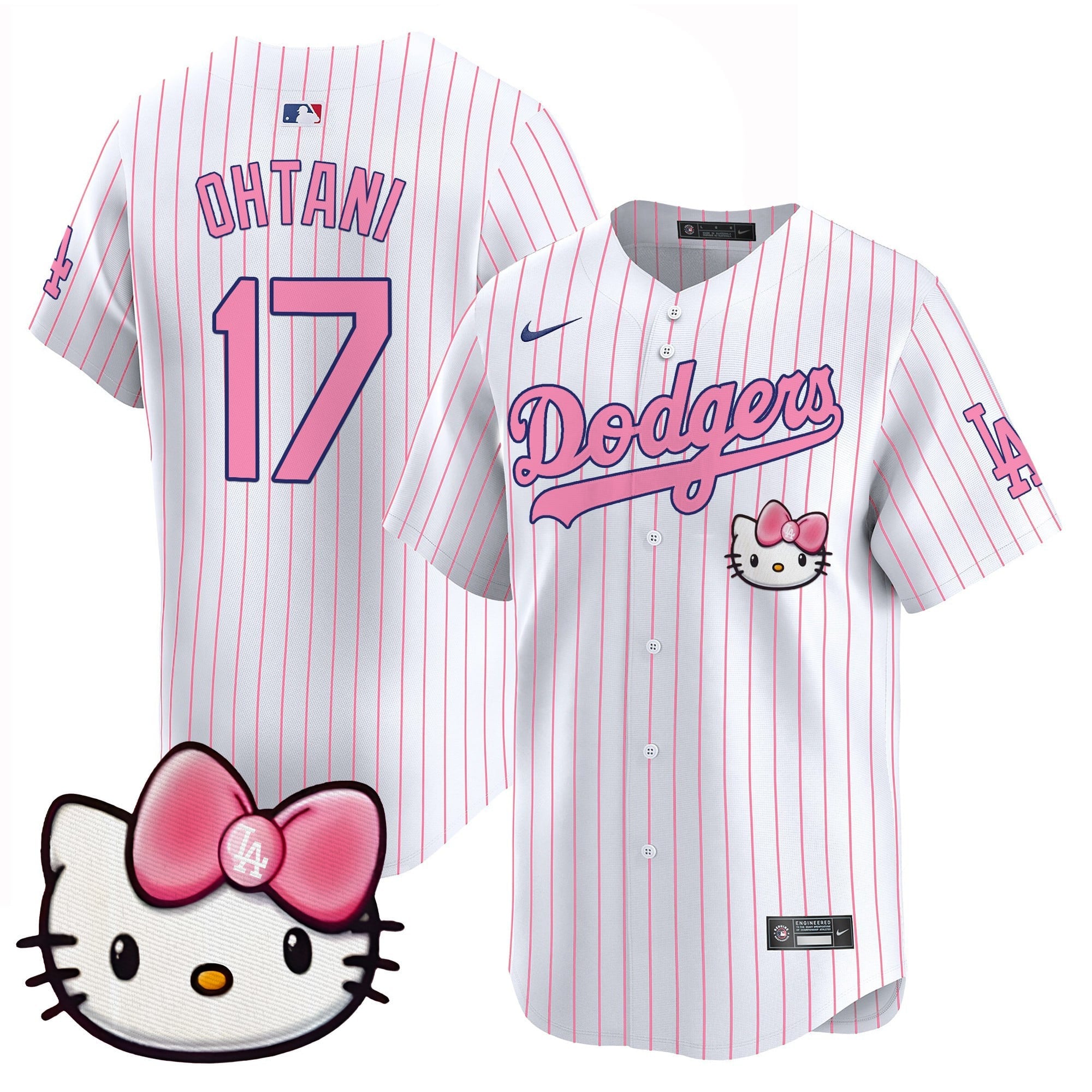 Unisex Dodgers 2025 Hello Kitty Vapor Premier Limited Jersey  All Stitched
