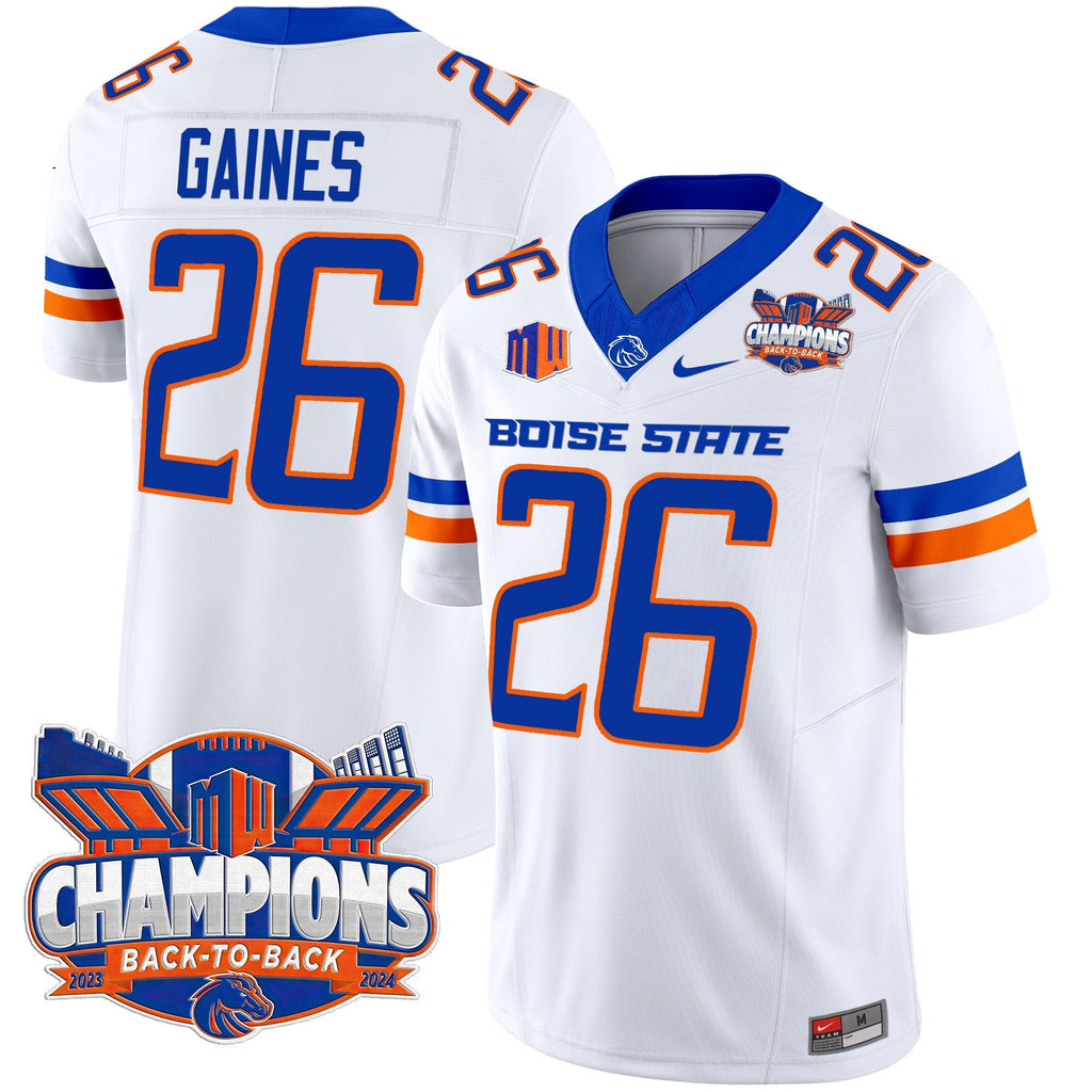 Men's Boise State Broncos 2024 Back To Back Champions Vapor Limited Jersey - All Stitched