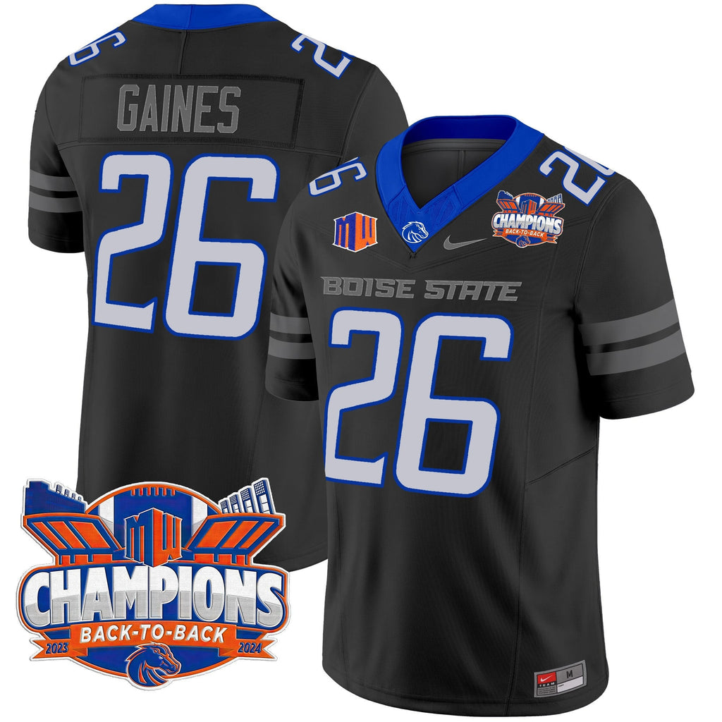 Men's Boise State Broncos 2024 Back To Back Champions Vapor Limited Jersey - All Stitched