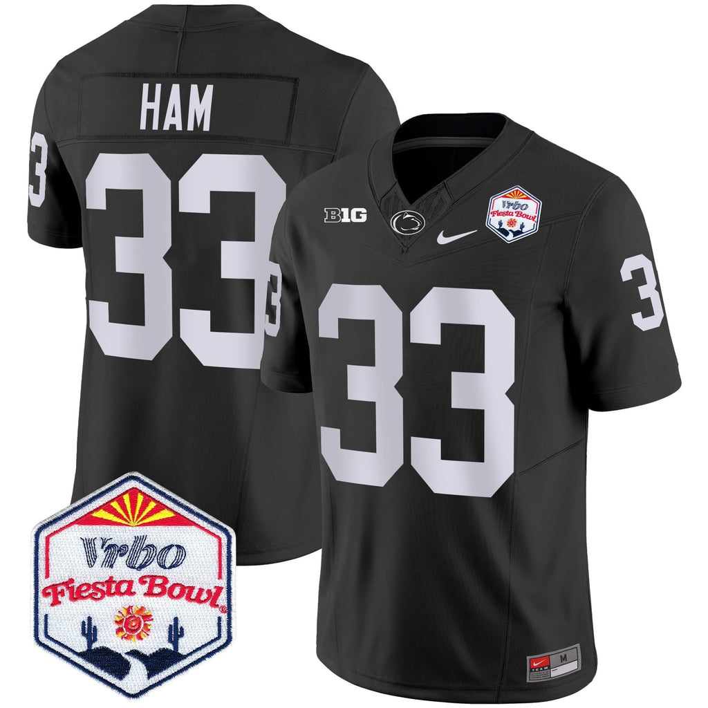 Men's Penn State Nittany Lions 2024 The Fiesta Bowl Patch Vapor Limited Jersey - All Stitched