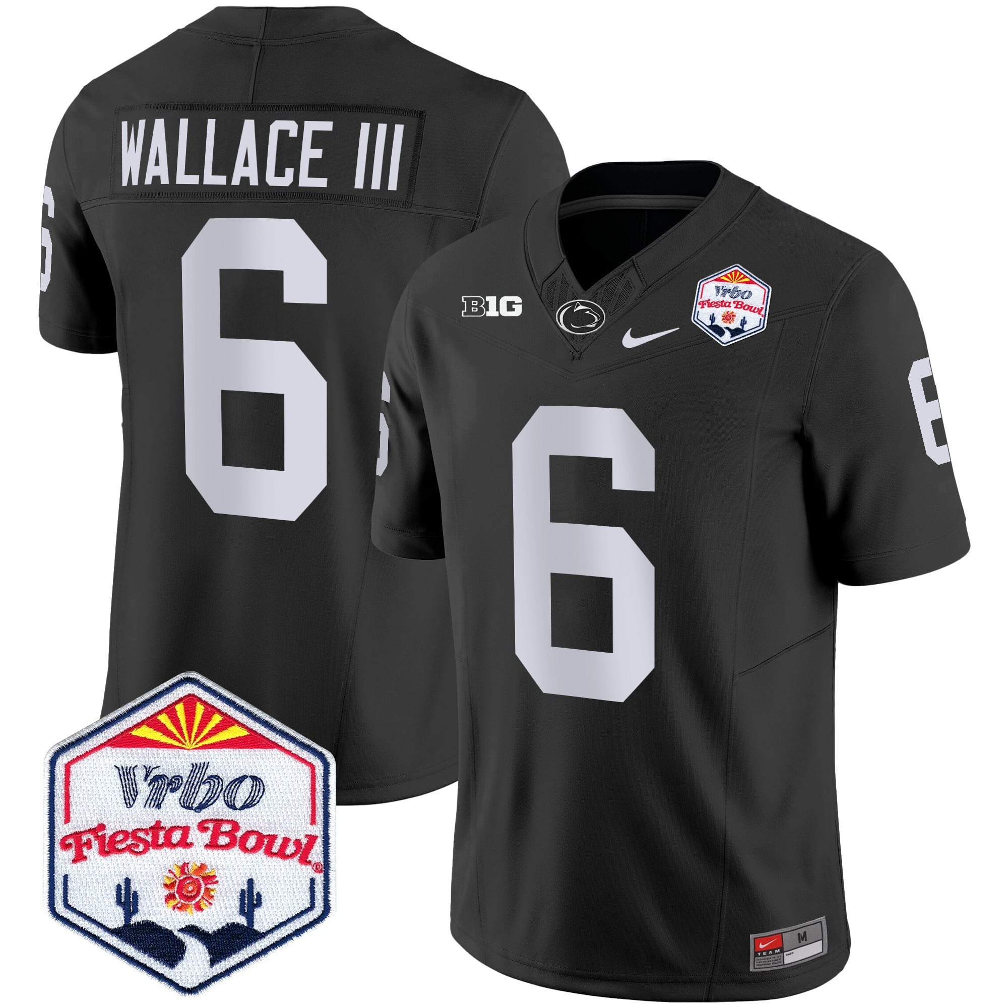 Men's Penn State Nittany Lions 2024 The Fiesta Bowl Patch Vapor Limited Jersey - All Stitched