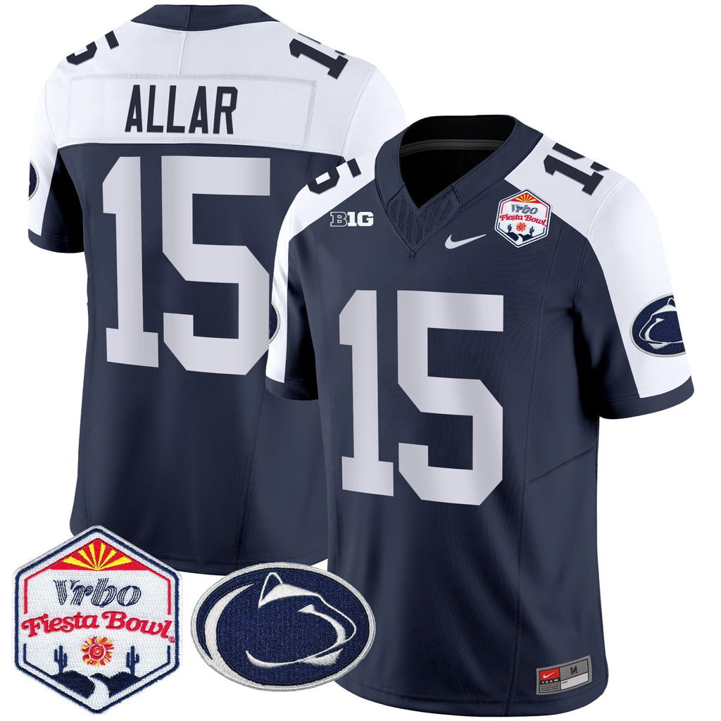 Men's Penn State Nittany Lions 2024 The Fiesta Bowl Patch Vapor Limited Jersey - All Stitched