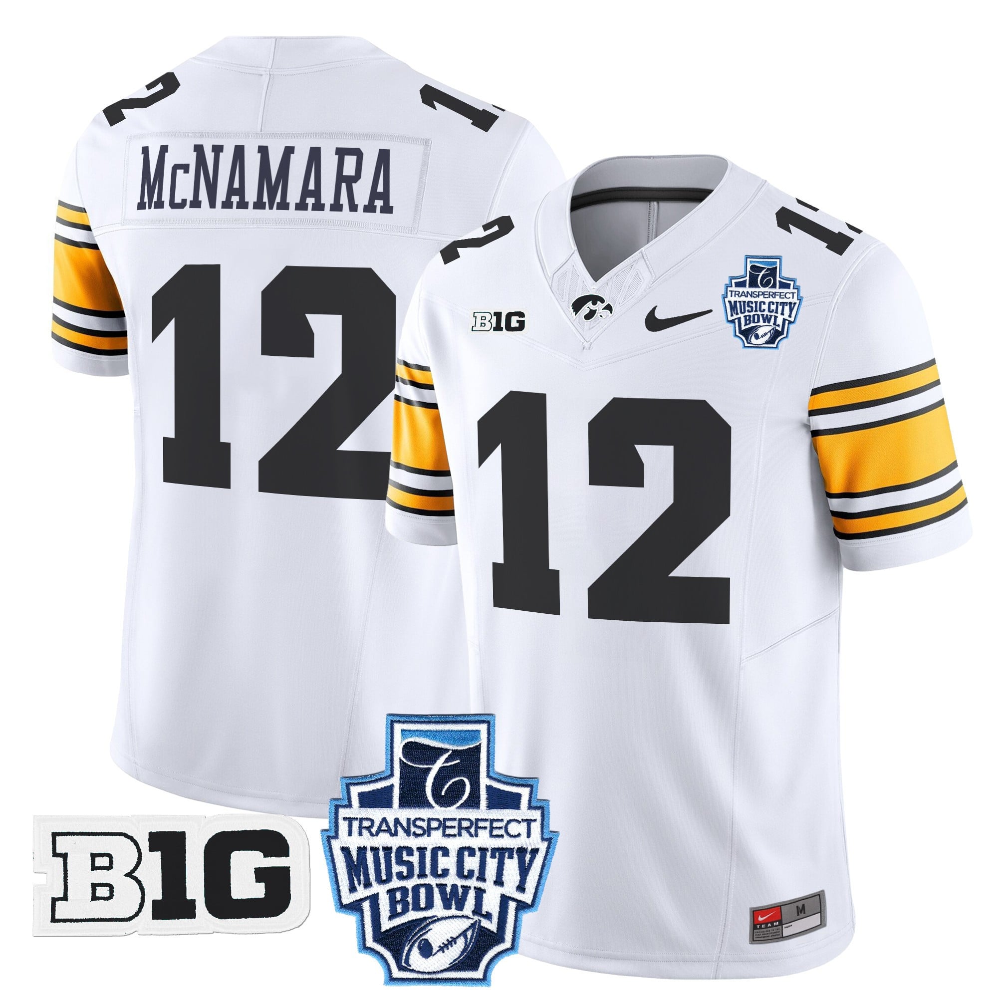 Men's Iowa Hawkeyes 2024 Music City Bowl Vapor Limited Jersey - All Stitched