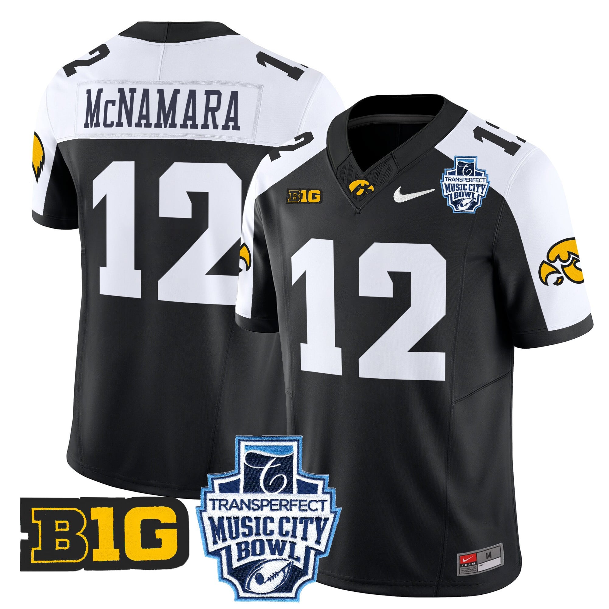Men's Iowa Hawkeyes 2024 Music City Bowl Vapor Limited Jersey - All Stitched