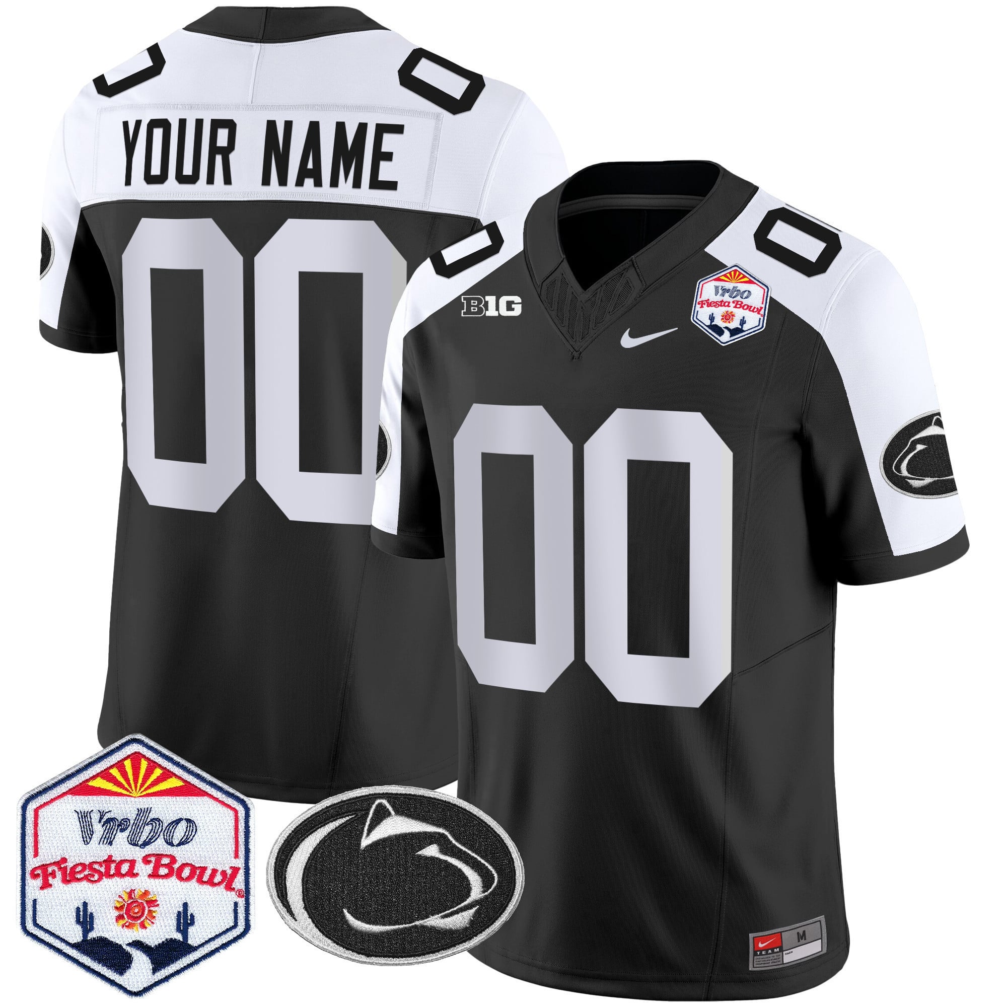 Penn State Nittany Lions 2024 The Fiesta Bowl Patch Vapor Limited Custom Jersey - All Stitched