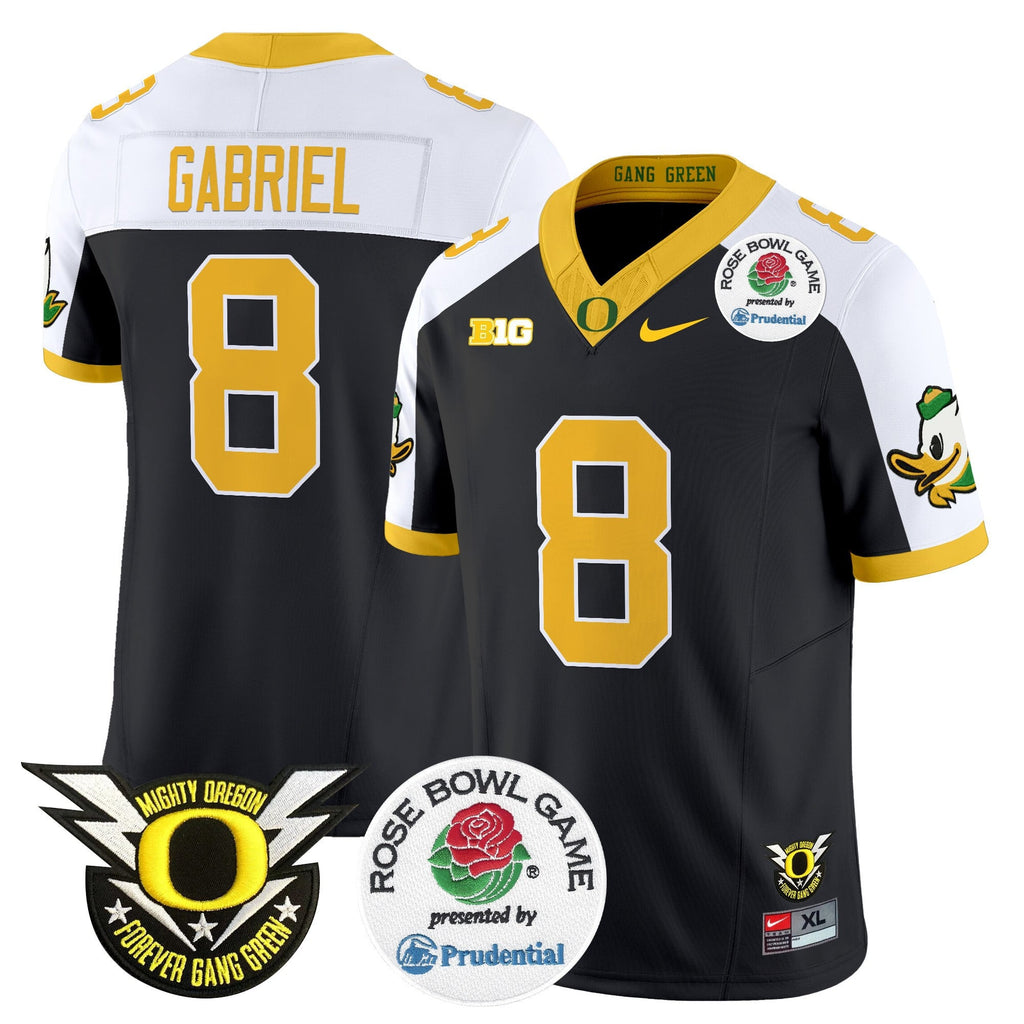 Men's Oregon Ducks 2024 Rose Bowl Vapor Limited Jersey - All Stitched