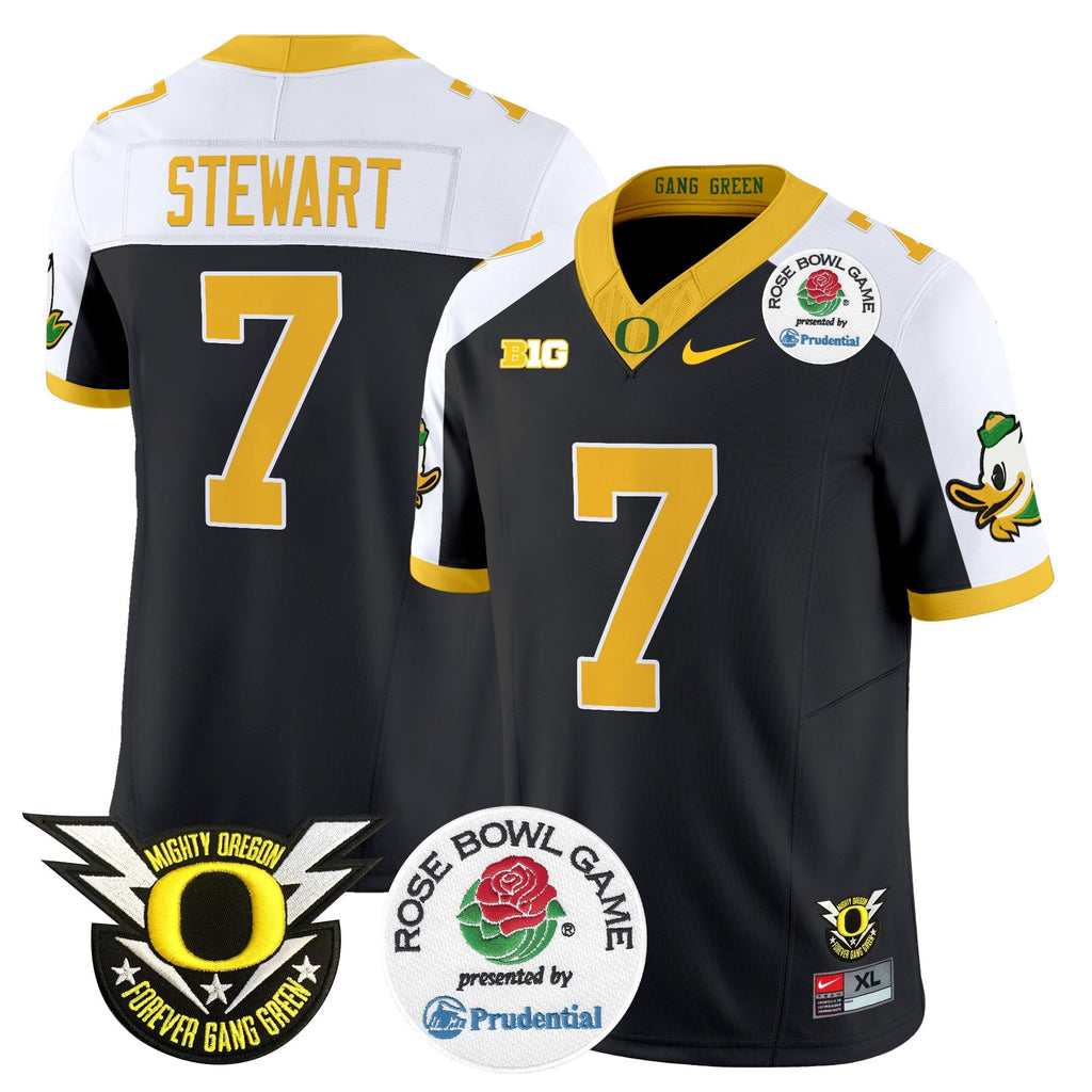 Men's Oregon Ducks 2024 Rose Bowl Vapor Limited Jersey - All Stitched
