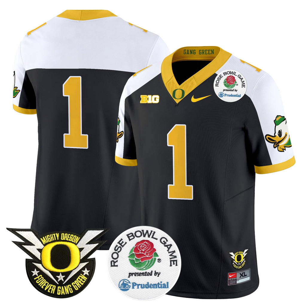 Men's Oregon Ducks 2024 Rose Bowl Vapor Limited Jersey - All Stitched