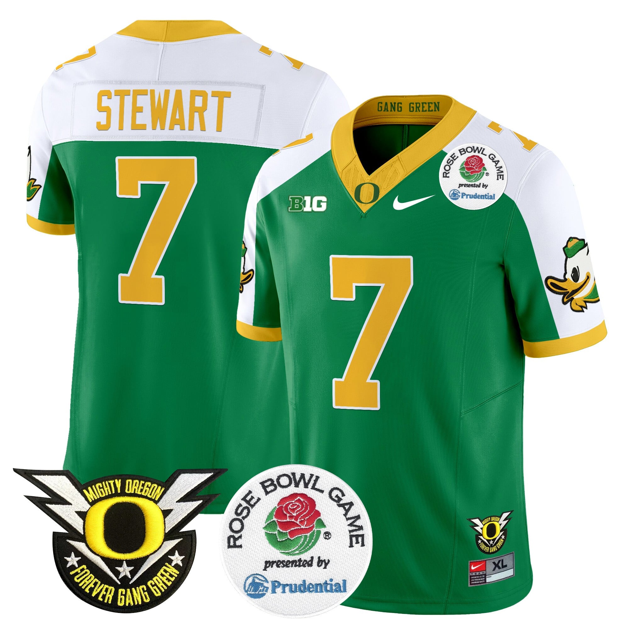 Men's Oregon Ducks 2024 Rose Bowl Vapor Limited Jersey - All Stitched
