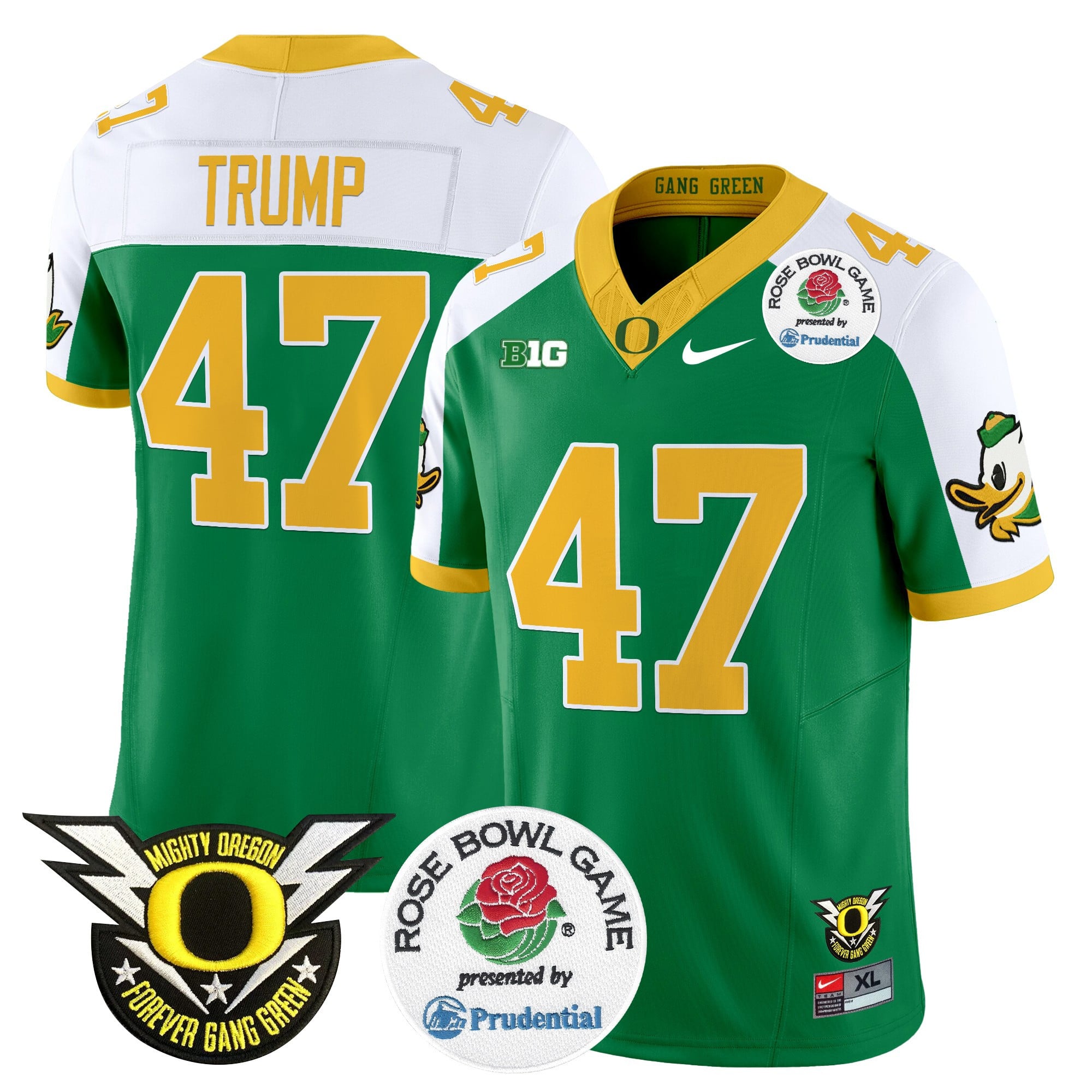 Men's Oregon Ducks 2024 Rose Bowl Vapor Limited Jersey - All Stitched