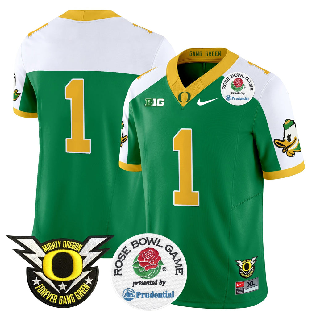 Men's Oregon Ducks 2024 Rose Bowl Vapor Limited Jersey - All Stitched
