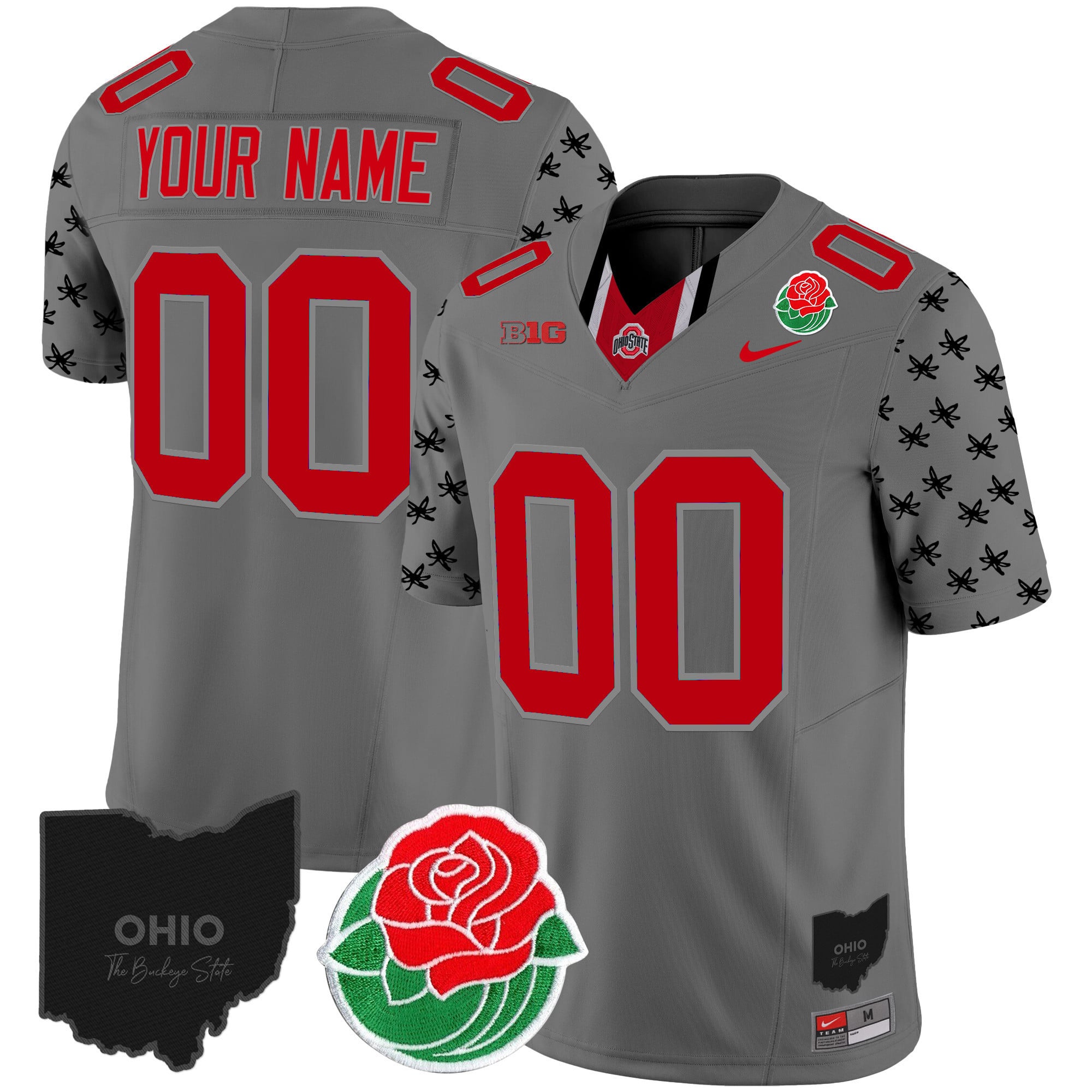 Ohio State Buckeyes Rose Bowl Vapor Limited Custom Jersey - All Stitched