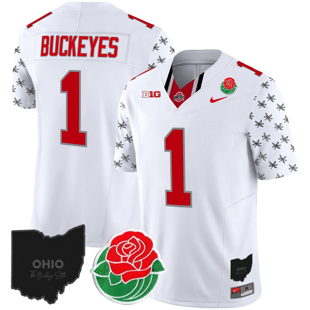 Men's Ohio State Buckeyes Rose Bowl Vapor Limited Jersey - All Stitched