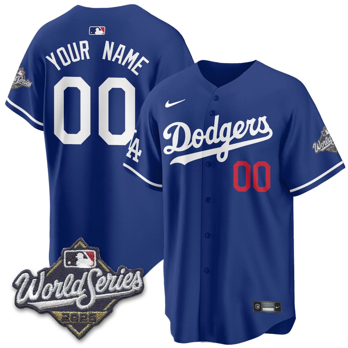 Custom Los Angeles Dodgers 2025 World Series Jersey - All Stitched