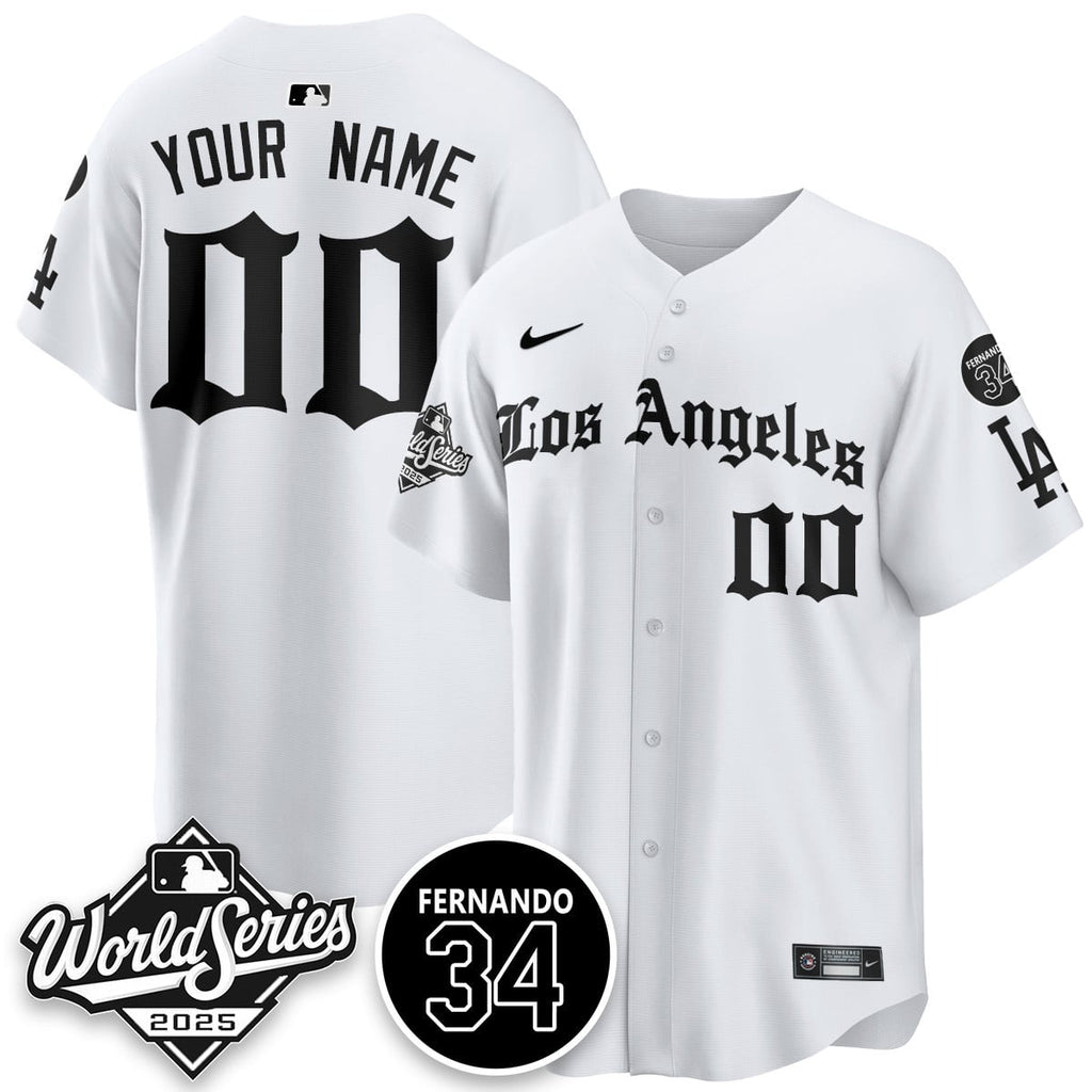 Los Angeles Dodgers 2025 Gothic NL Champions Jersey - All Stitched