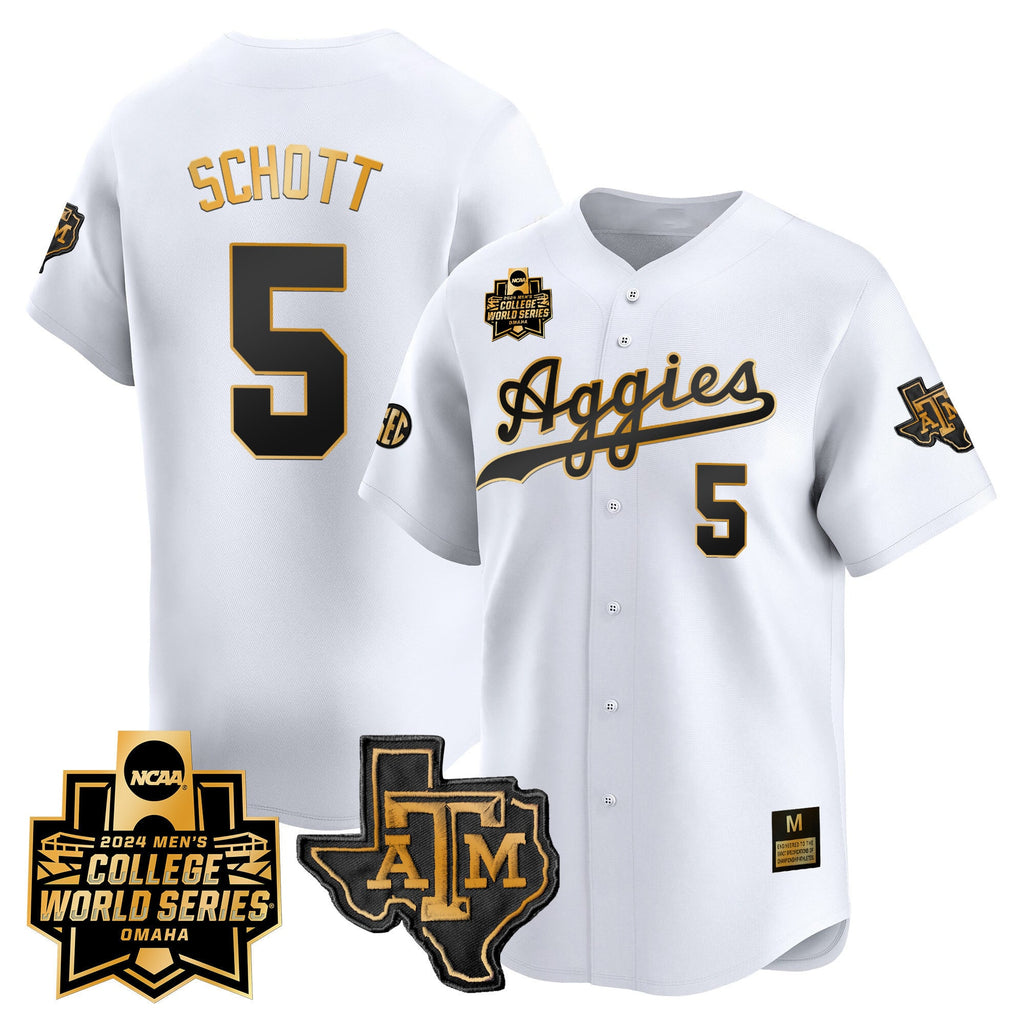 Men's Texas A&M Aggies 2024 College World Series Vapor Premier Limited Jersey - All Stitched