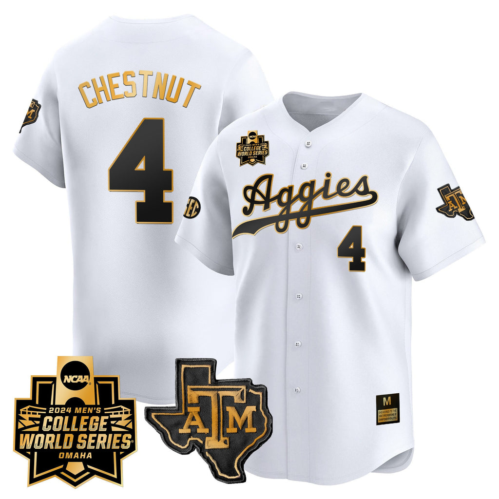 Men's Texas A&M Aggies 2024 College World Series Vapor Premier Limited Jersey - All Stitched