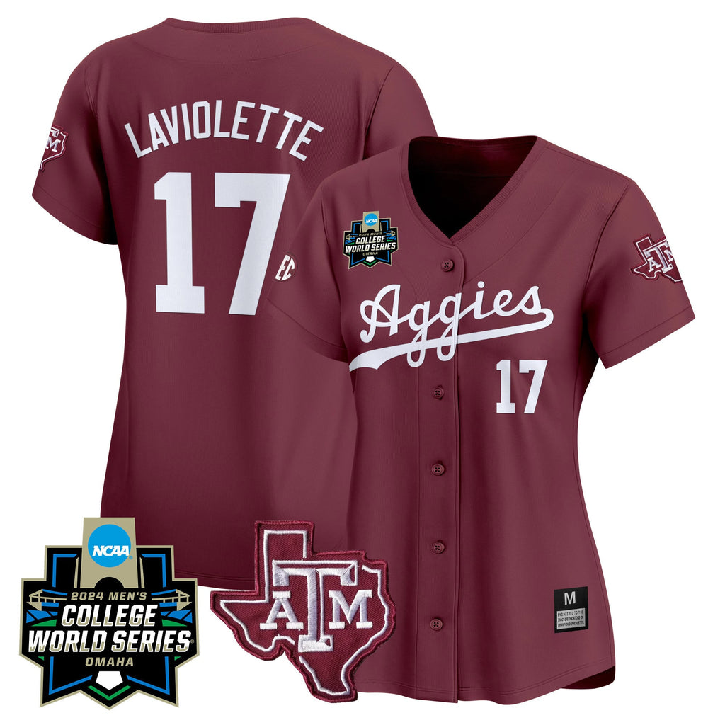 Women's Texas A&M Aggies 2024 College World Series Vapor Premier Limited Jersey - All Stitched