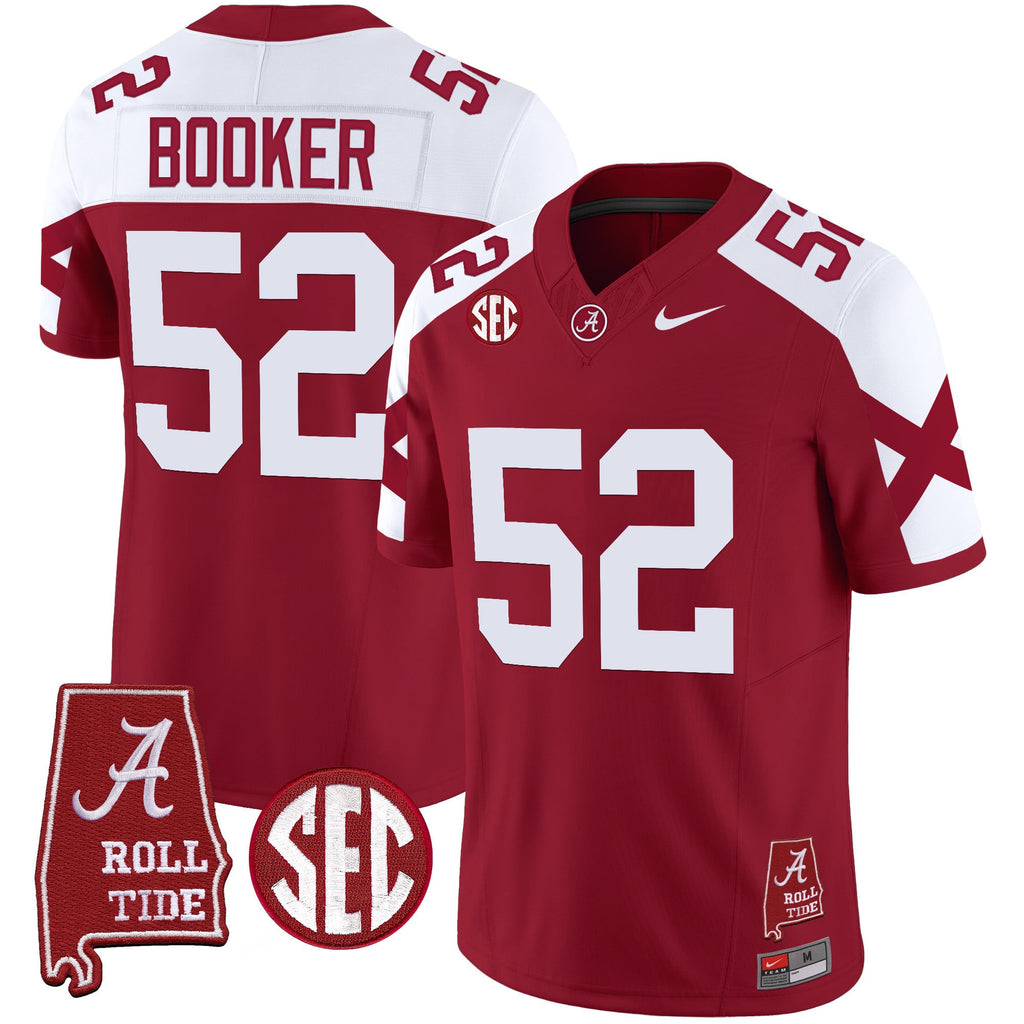 Men's Alabama Crimson Tide Vapor Limited Jersey V6 - Alabama Map - All Stitched