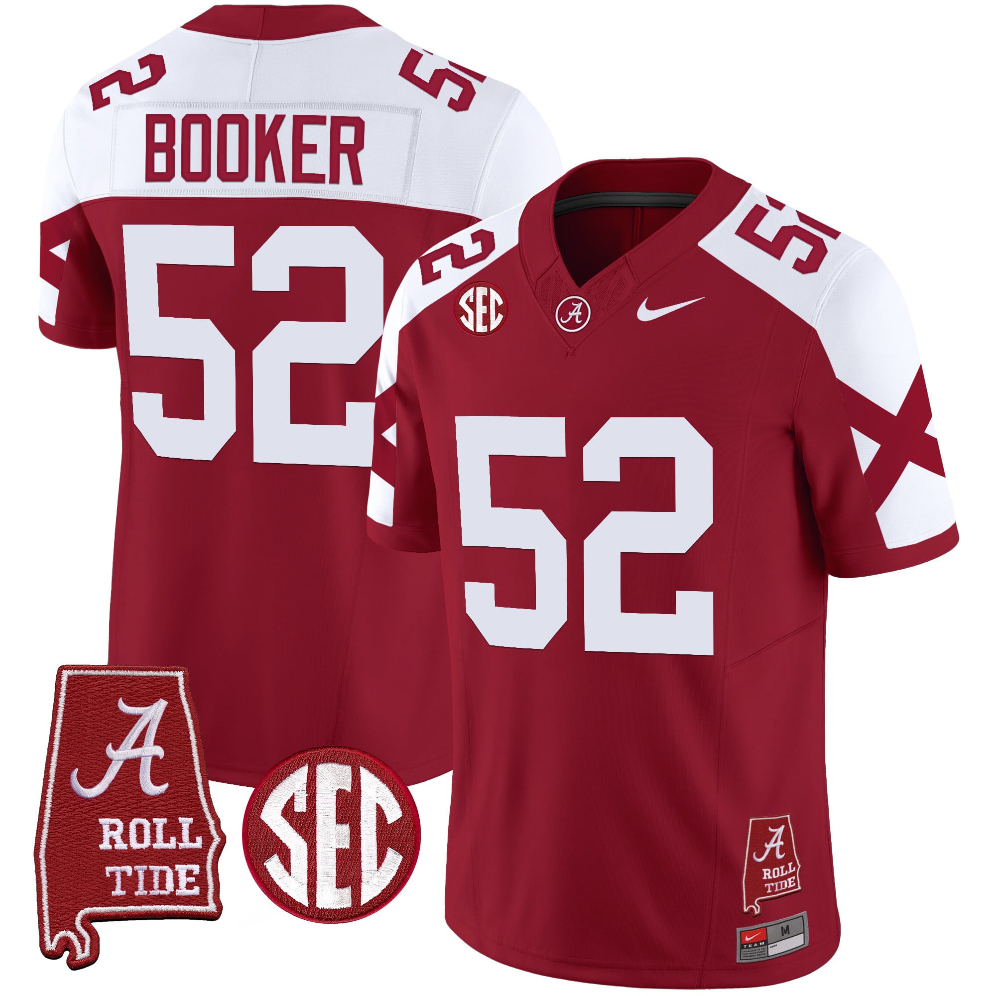 Men's Alabama Crimson Tide Vapor Limited Jersey V6 - Alabama Map - All Stitched