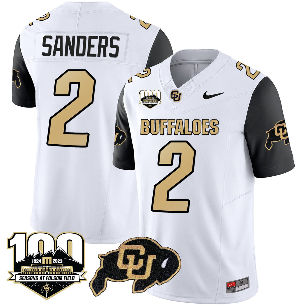 Men's Colorado Buffaloes 100 Seasons Patch Vapor Limited Jersey - All Stitched