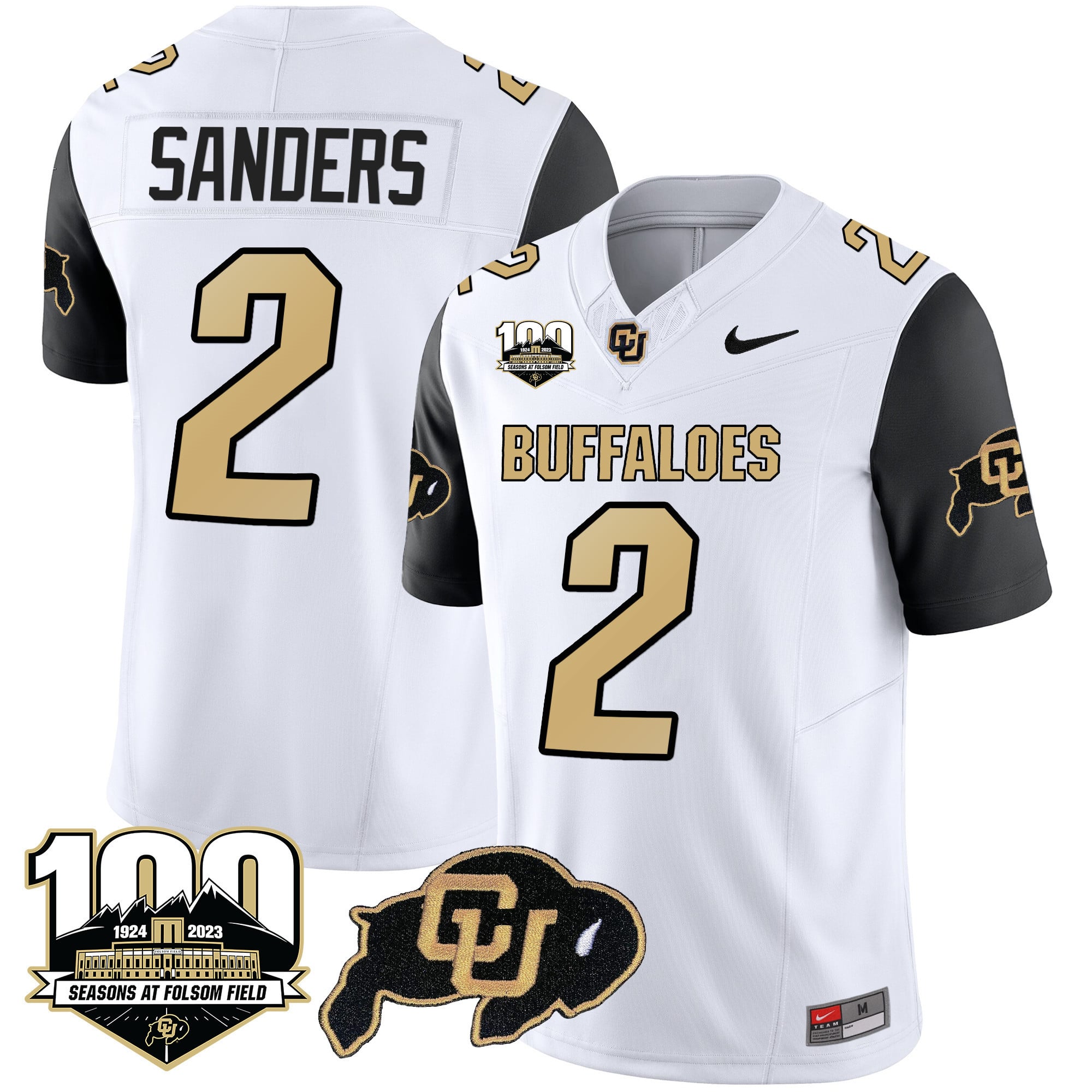 Men's Colorado Buffaloes 100 Seasons Patch Vapor Limited Jersey - All Stitched