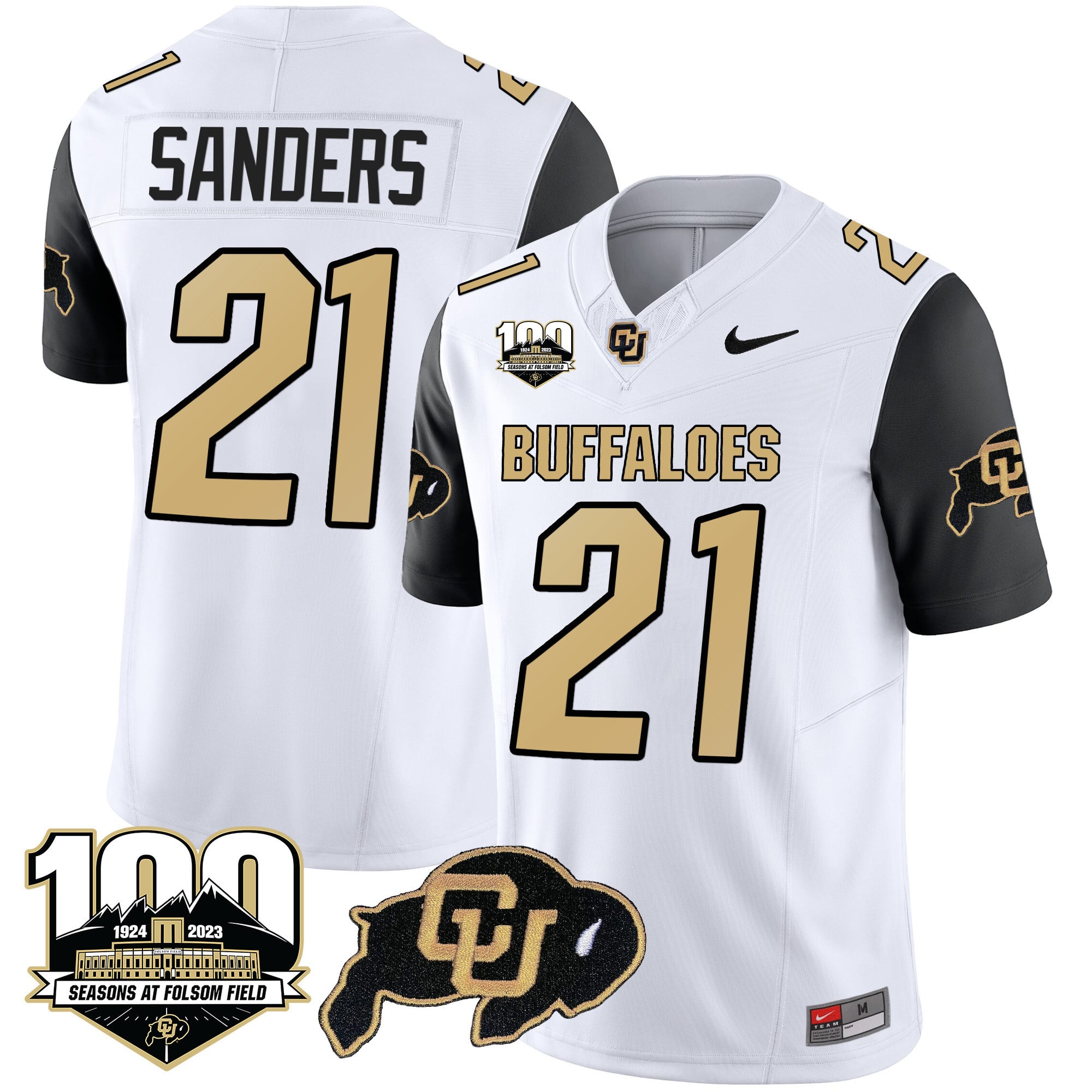 Men's Colorado Buffaloes 100 Seasons Patch Vapor Limited Jersey - All Stitched