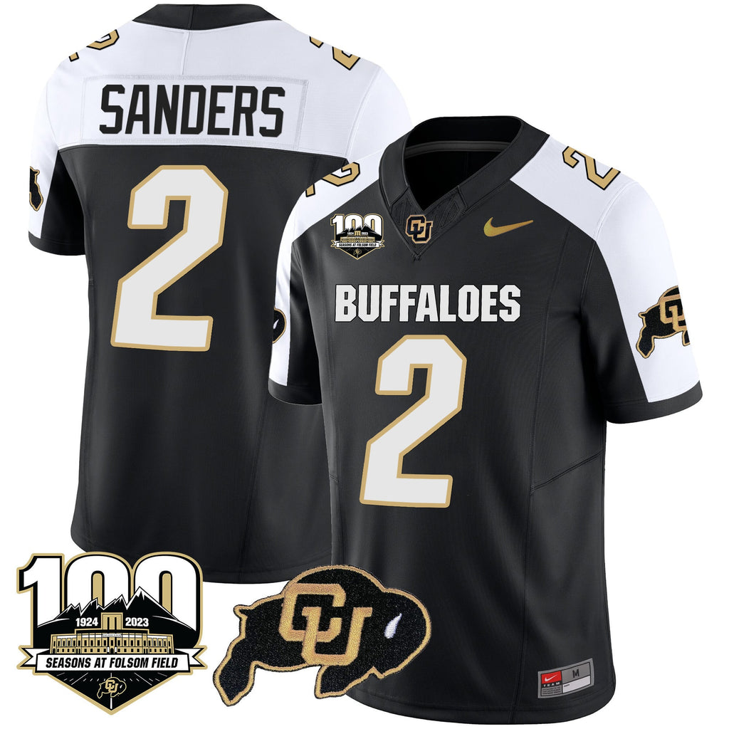 Men's Colorado Buffaloes 100 Seasons Patch Vapor Limited Jersey - All Stitched