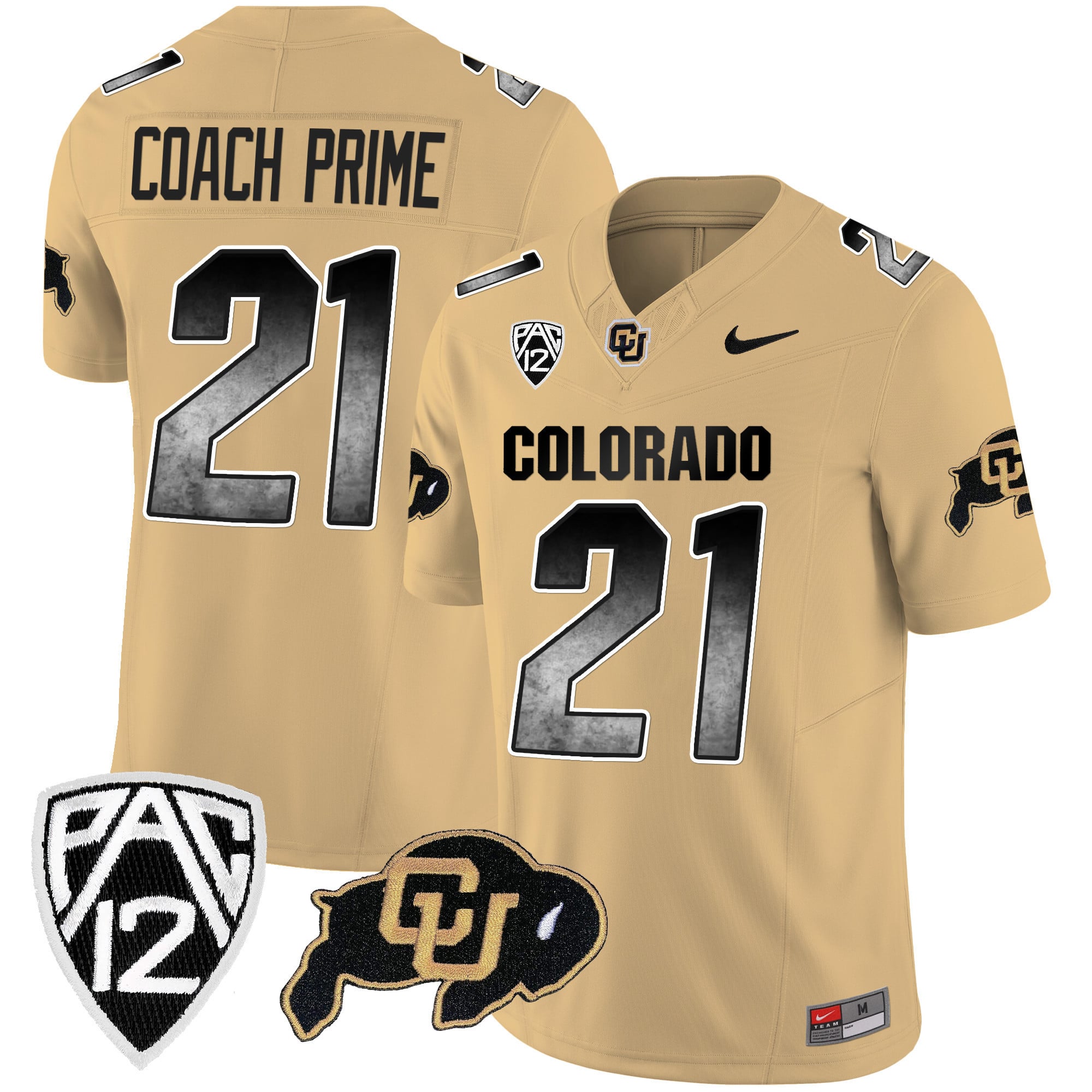 Men's Colorado Buffaloes Arch Smoke Vapor Jersey - All Stitched