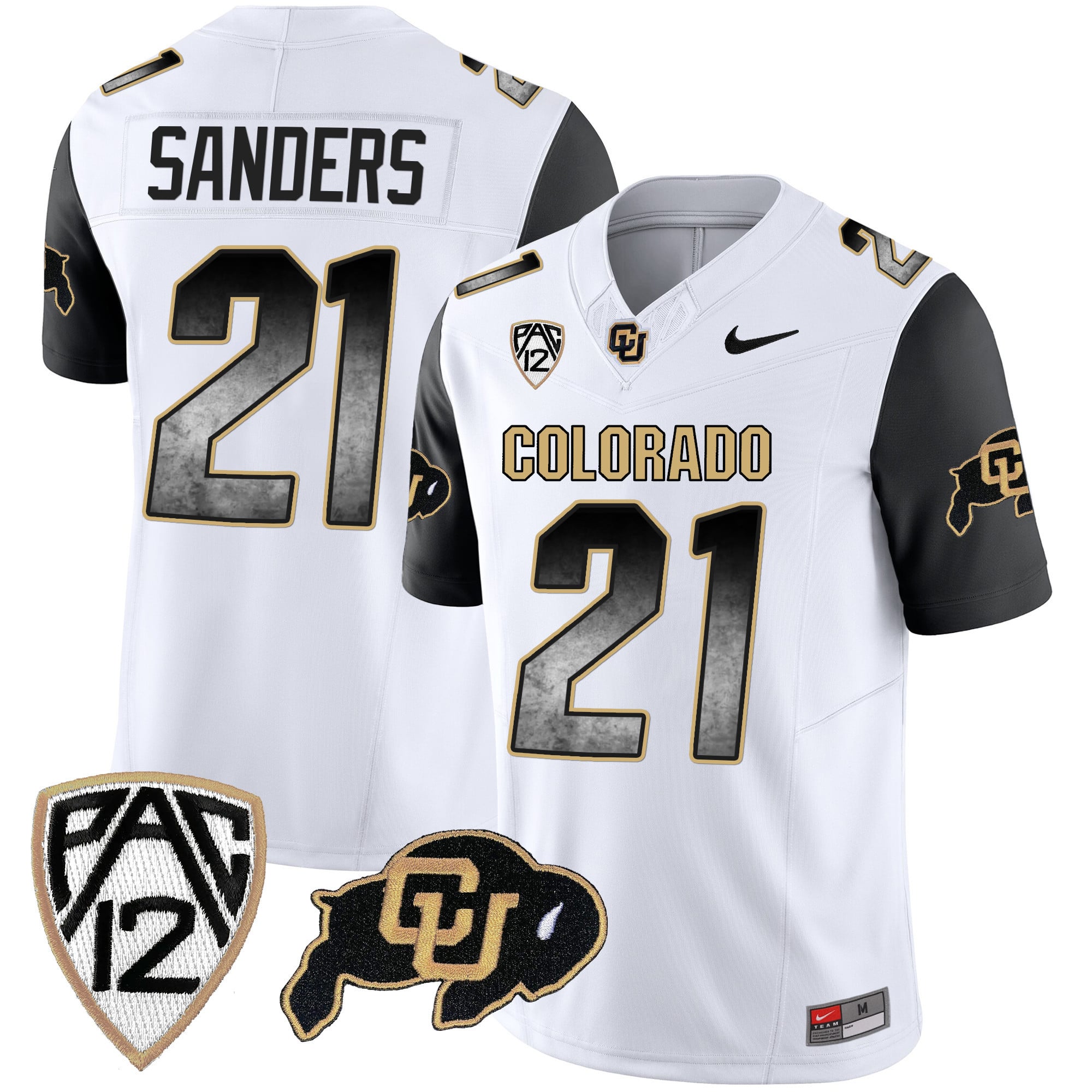 Men's Colorado Buffaloes Arch Smoke Vapor Jersey - All Stitched