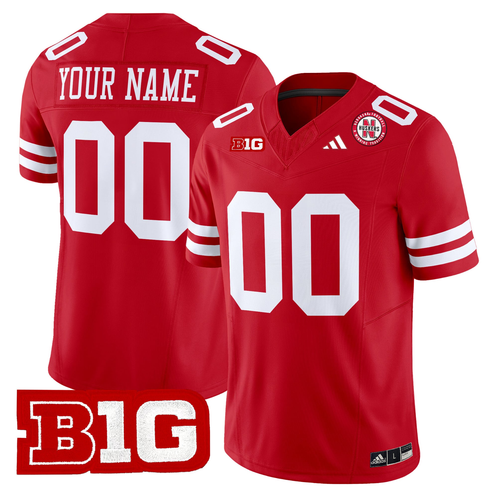 Nebraska Cornhuskers 2024 Vapor Limited Custom Jersey - All Stitched